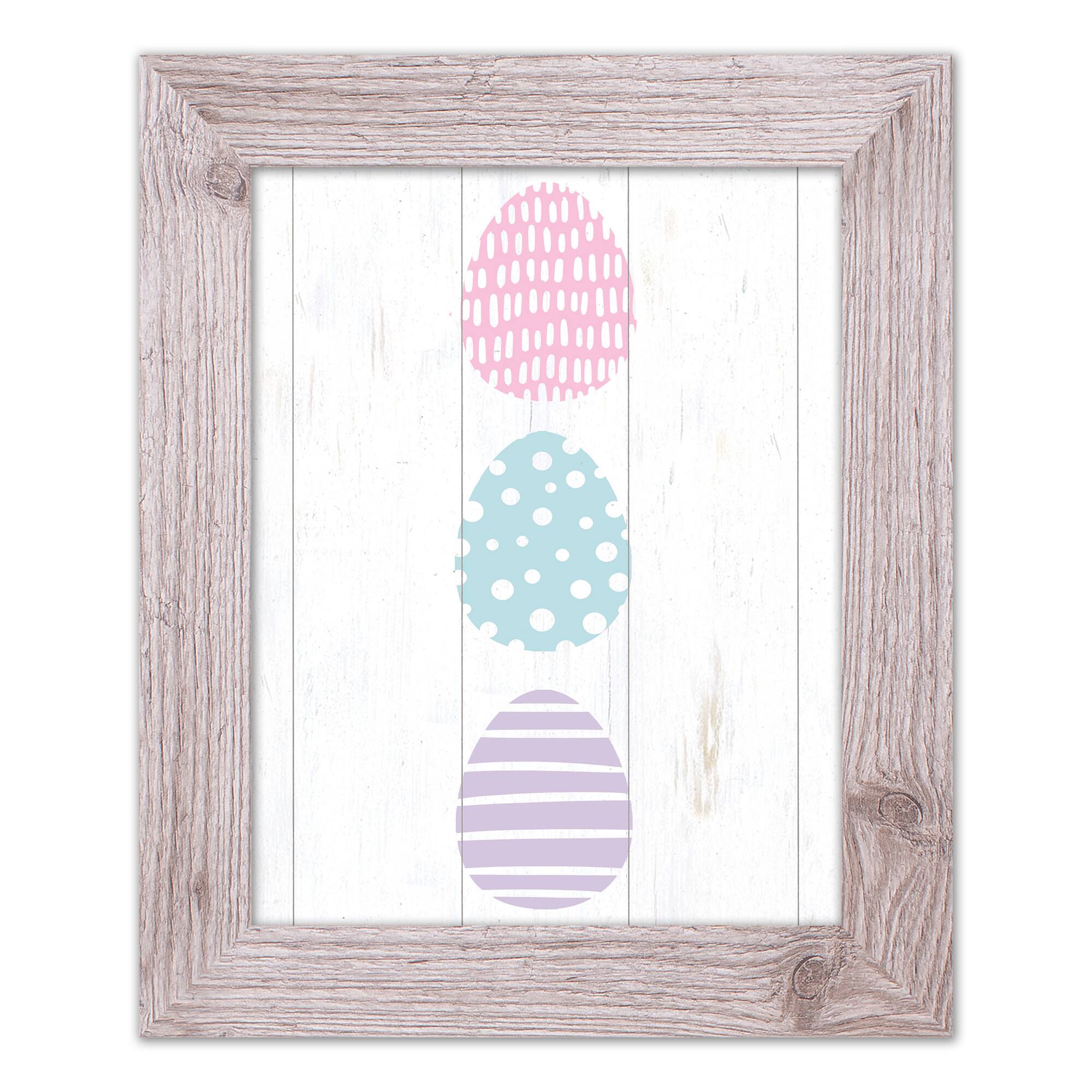 Tri Eggs 2 11" x 14" Western White Framed Print