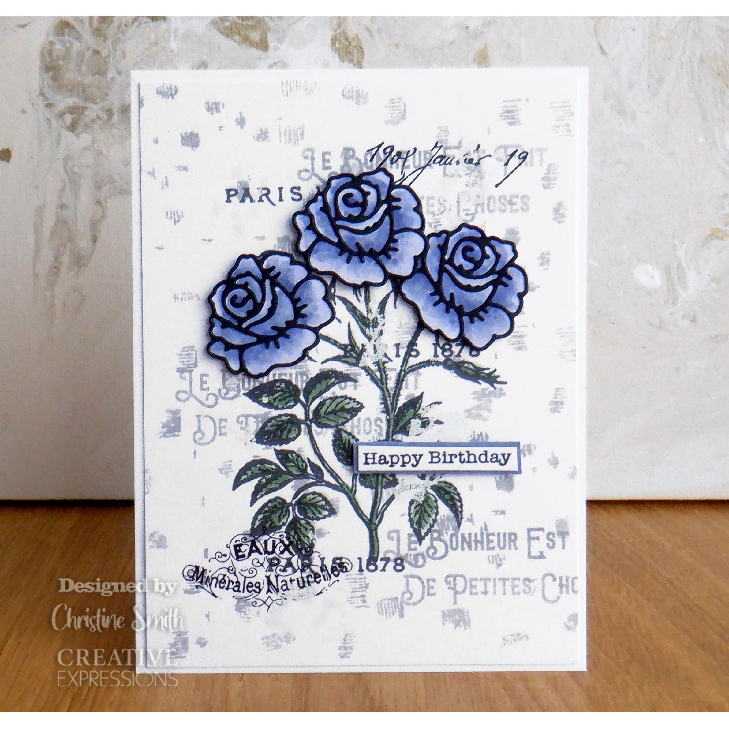 Creative Expressions by Sam Poole Shabby Textures Clear Stamp Set