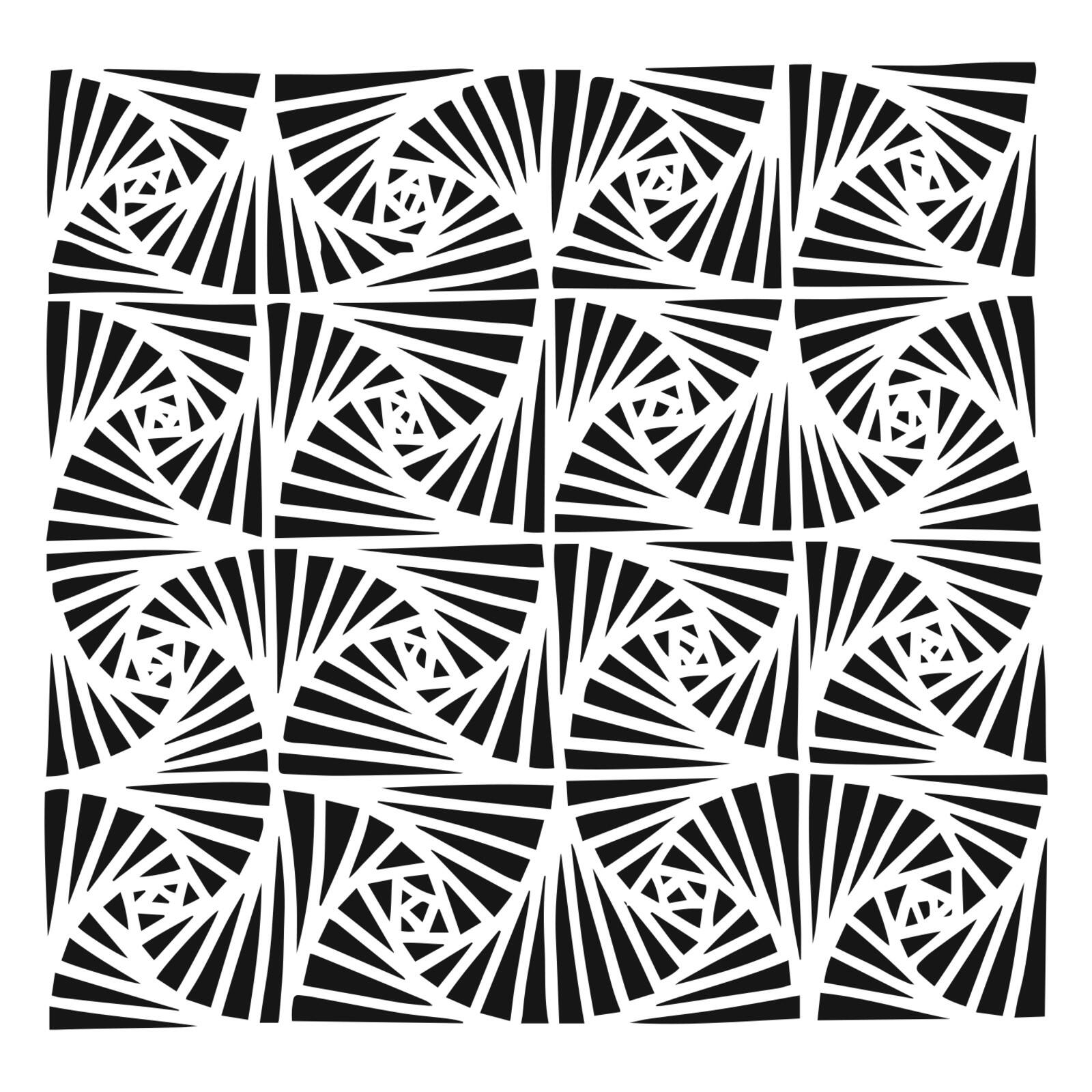 The Crafter's Workshop Fantangle Stencil, 6'' x 6''