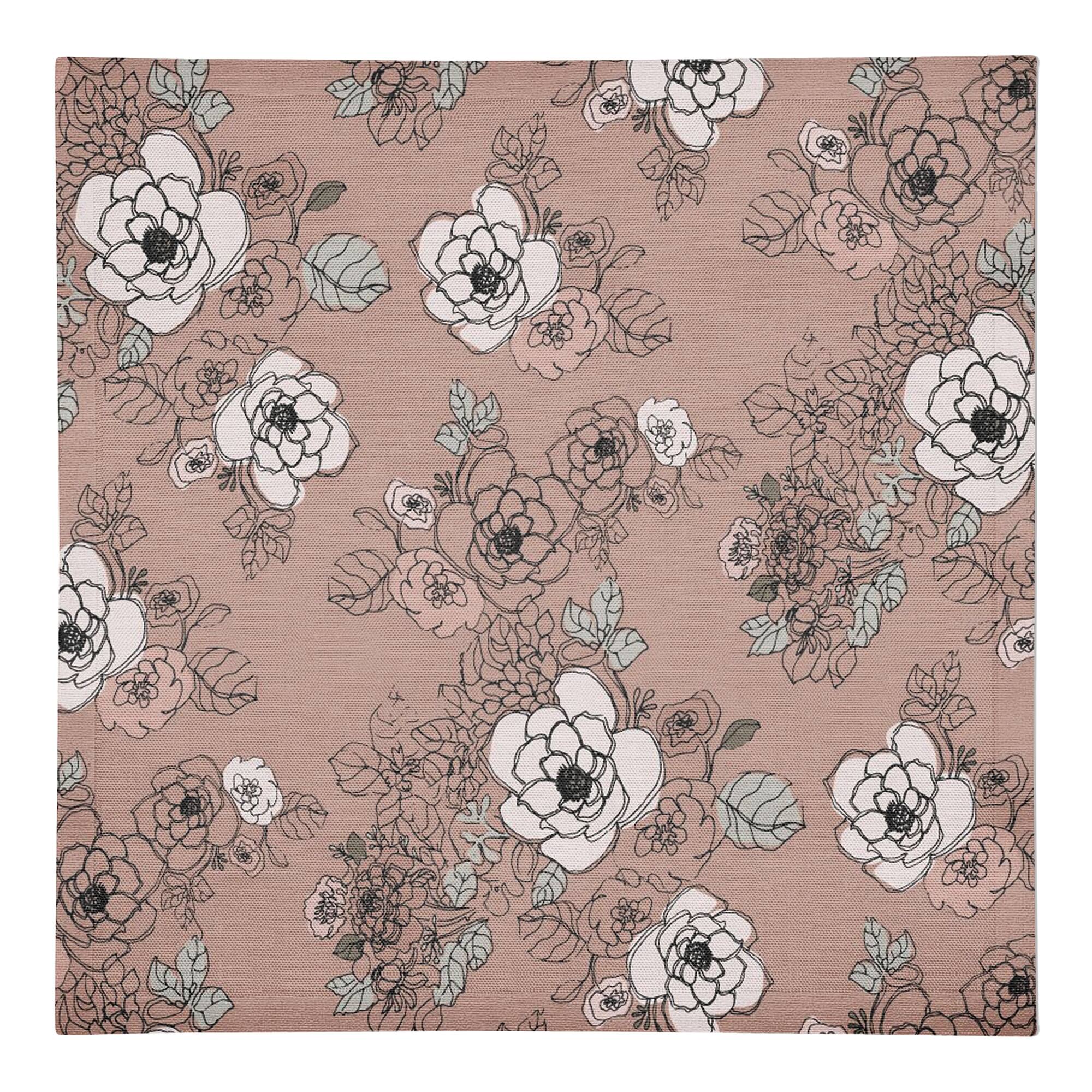 Intricate Floral Cotton Twill Napkin
