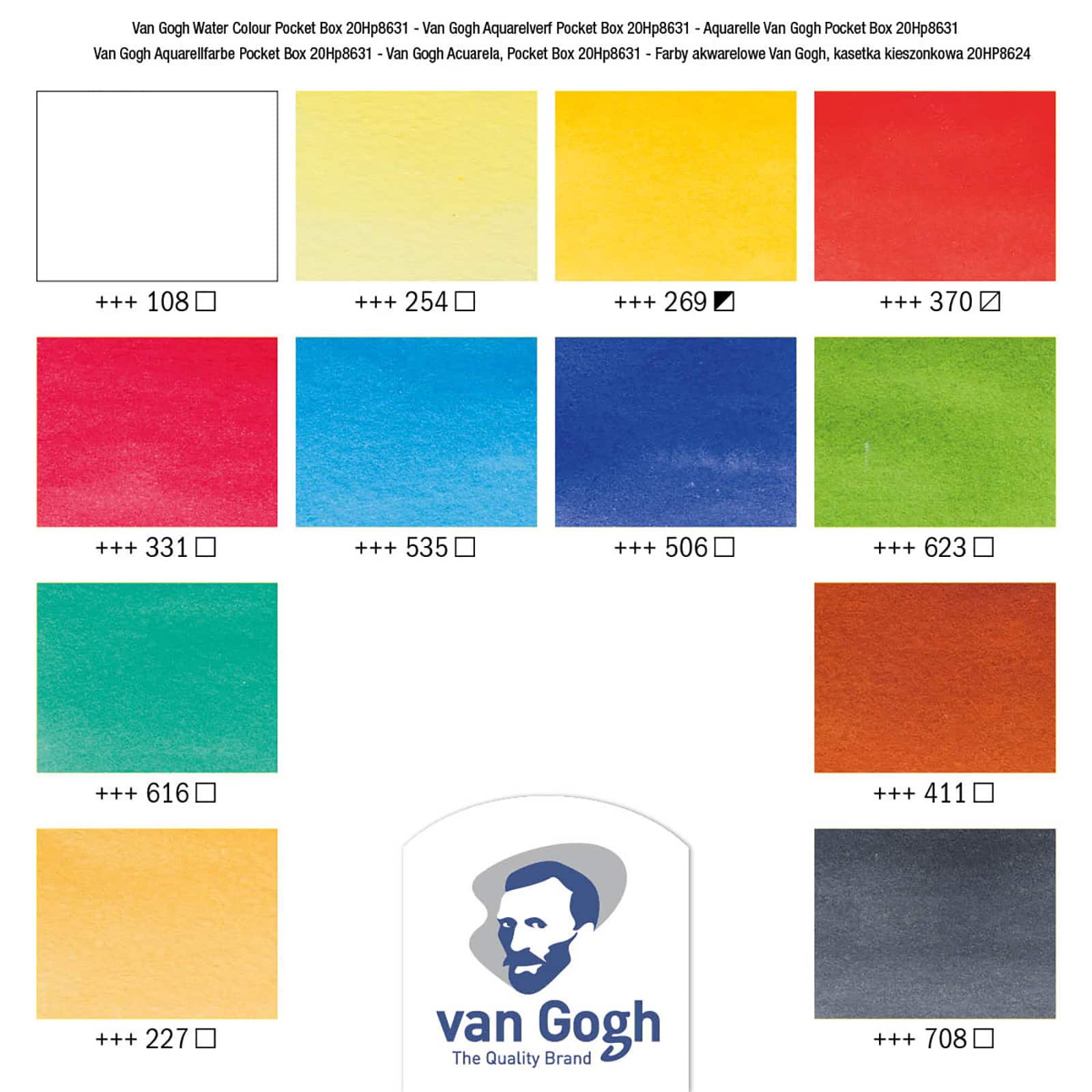 Royal Talens Van Gogh Watercolor Pocket Box Set