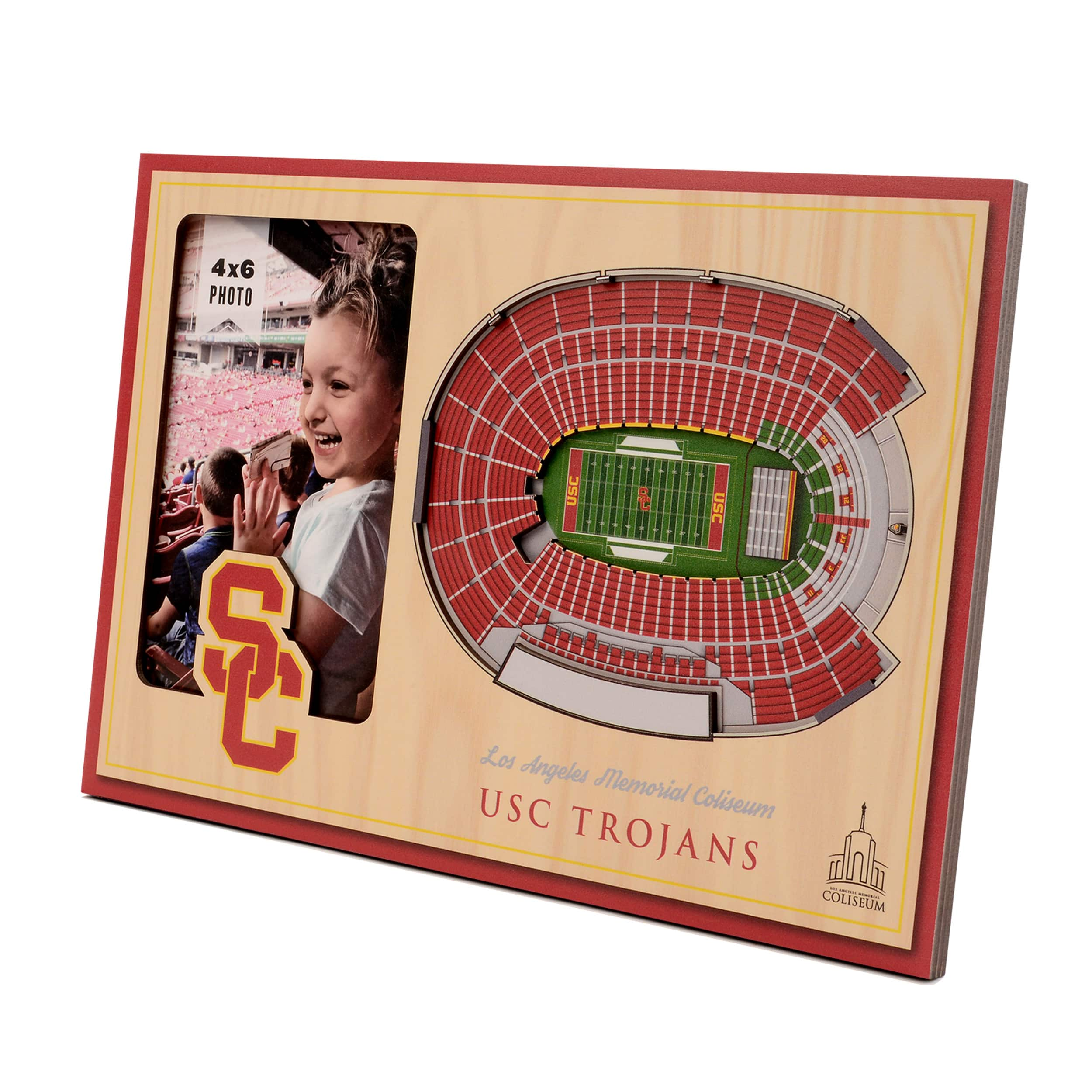 College Football 3D StadiumViews Picture Frame By Youthefan in Usc Trojans | 12" x 8" x 0.375" | Michaels®