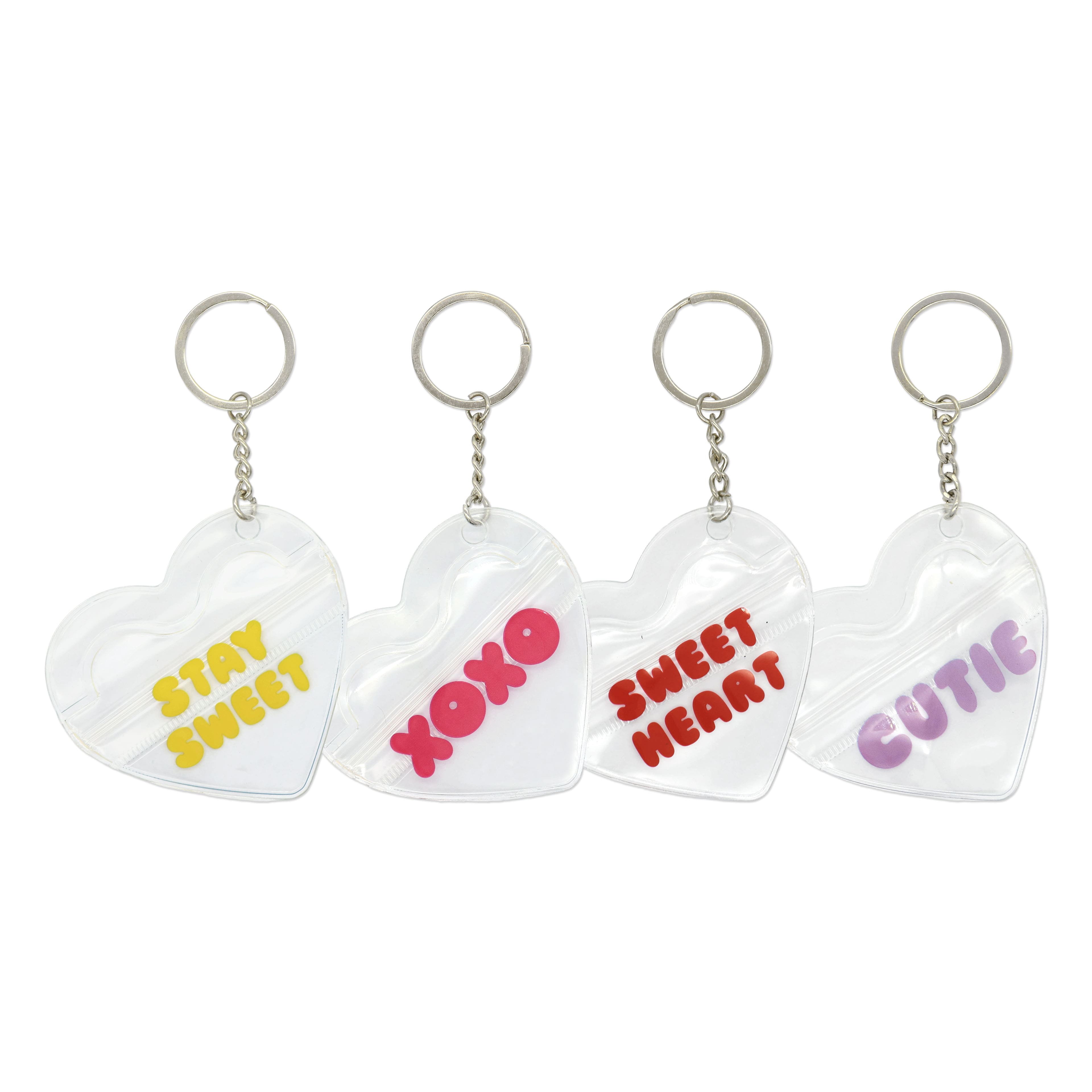 Valentine's Fillable Keychains, 8ct. by Creatology™