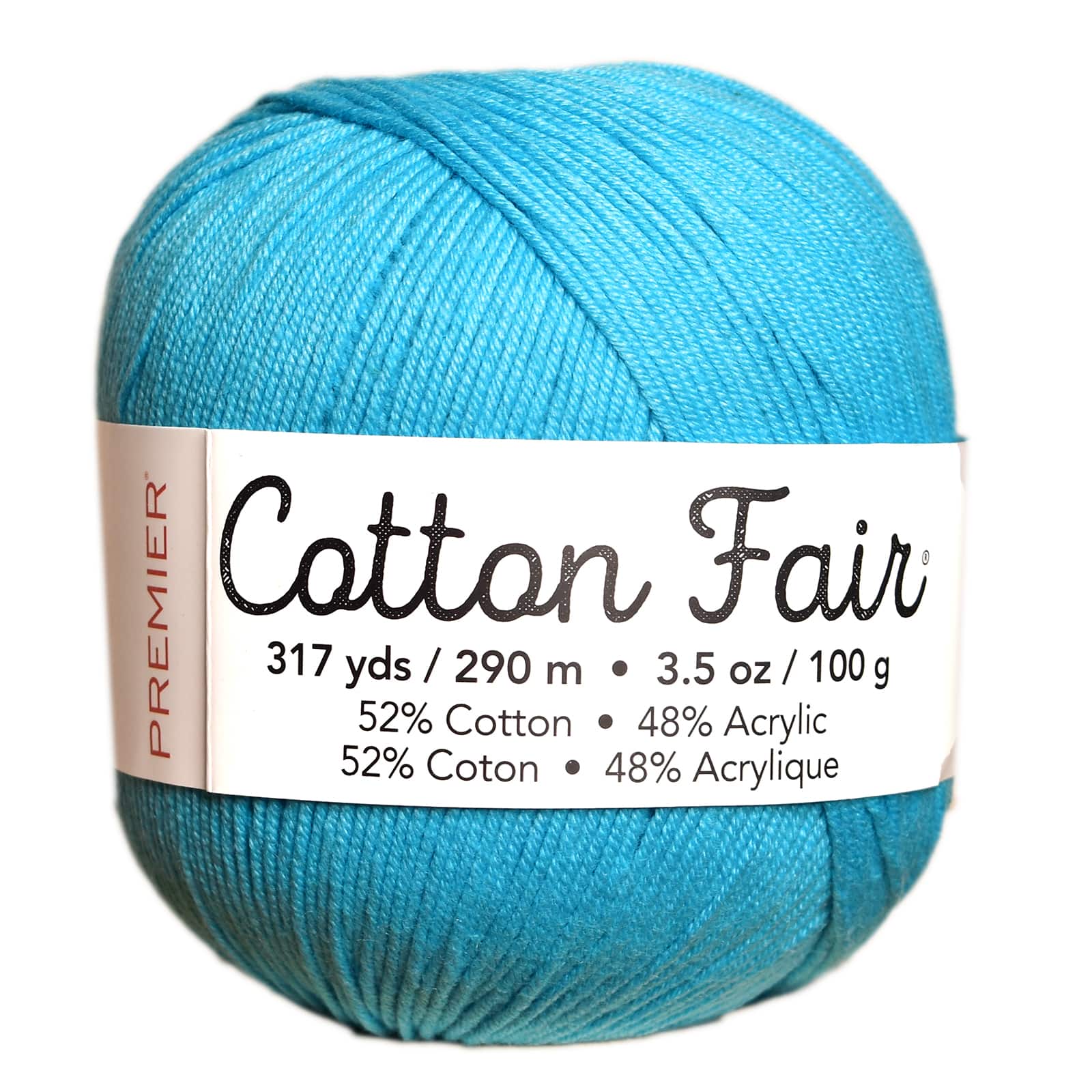 Premier Yarns Cotton Fair Yarn in Turquoise | 3.5 oz