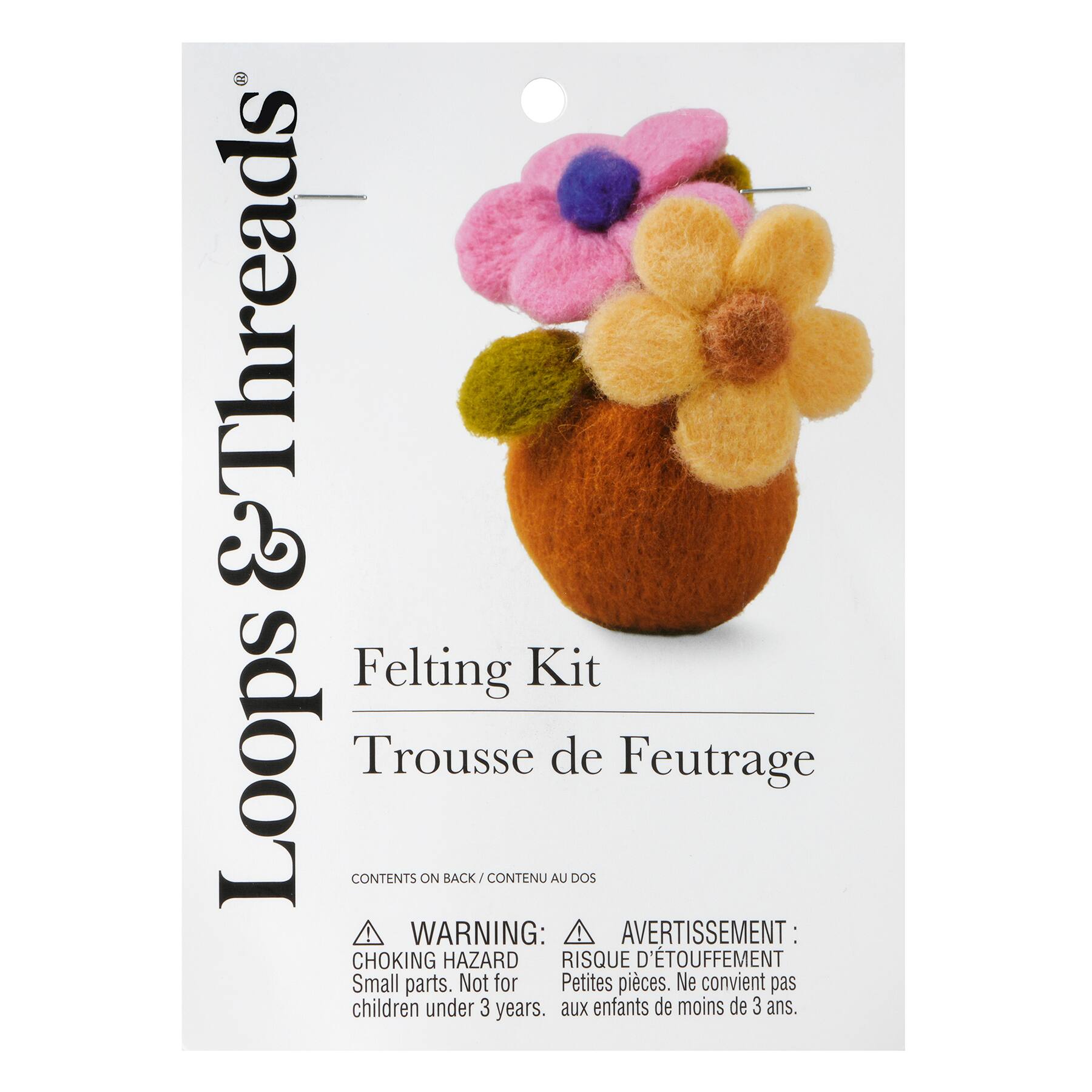 Flower Pot Felting Kit by Loops &#x26; Threads&#xAE;