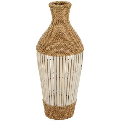 Brown Seagrass Handmade Tall Woven Floor Vase | Michaels