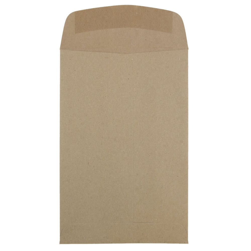 JAM Paper 6&#x22; x 9&#x22; Brown Kraft Paper Bag Open End Catalog Premium Envelopes