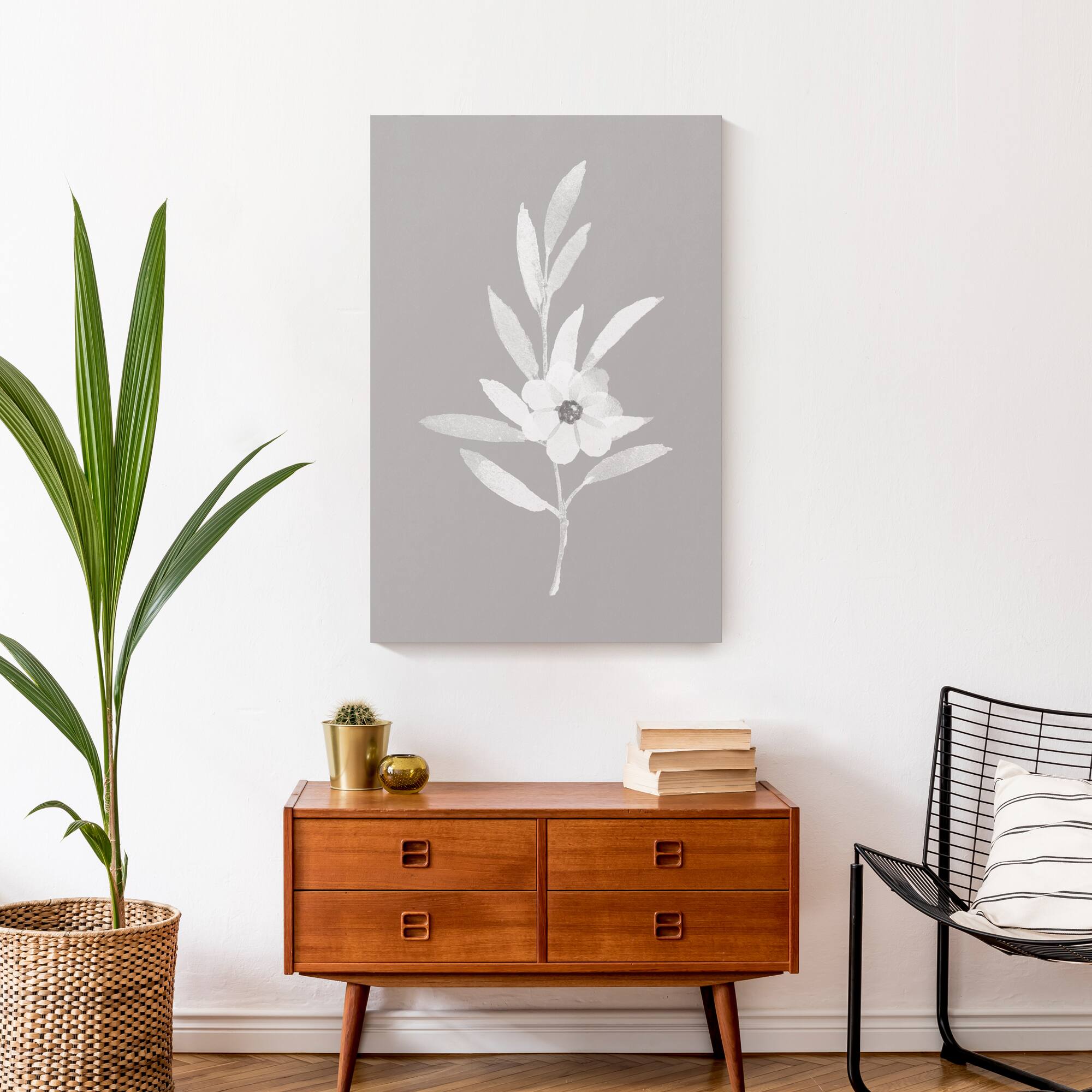 Soft White Botanicals 20&#x22; x 30&#x22; Canvas Wall Art