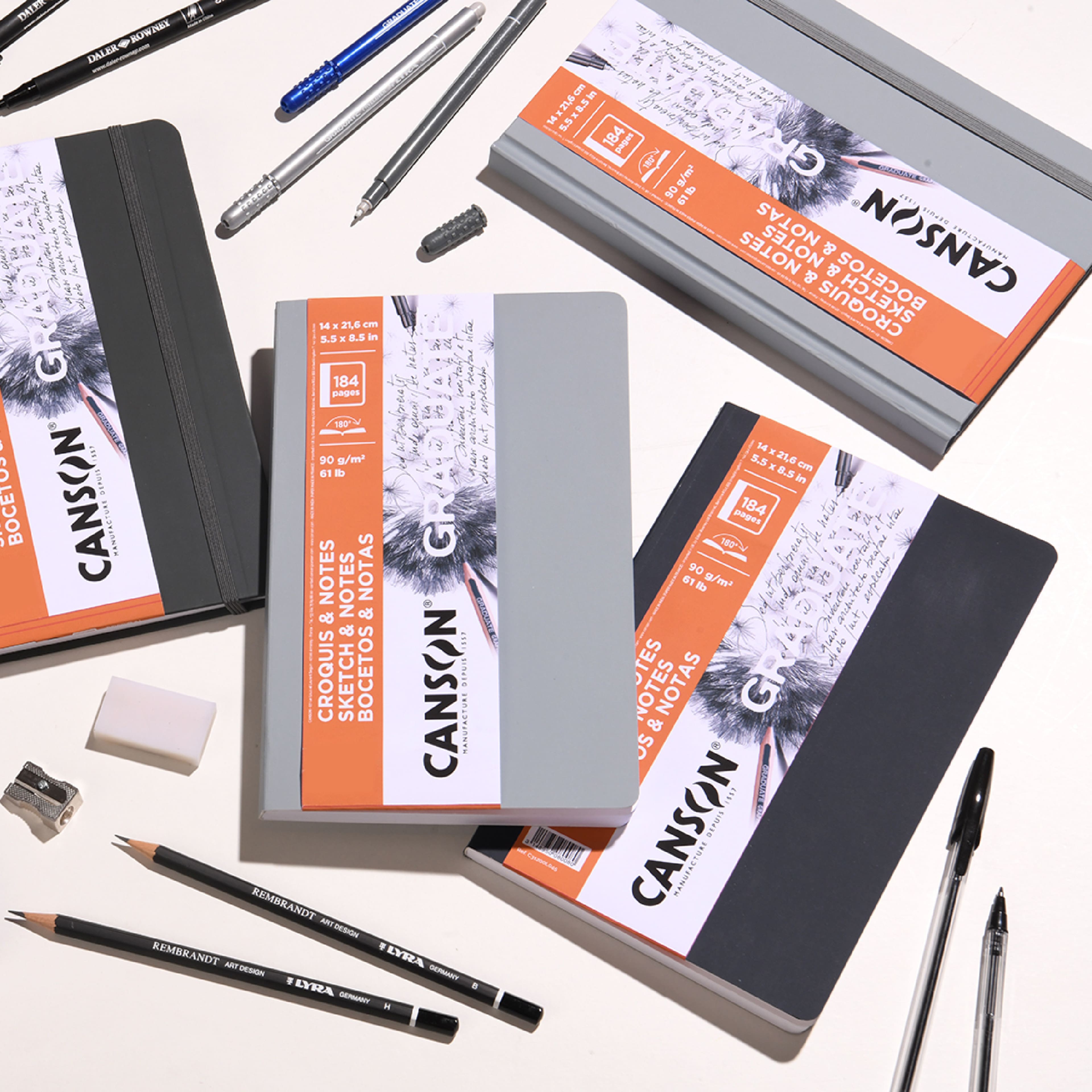 Carnet à croquis et notes Graduate de 14 cm x 21,6 cm de Canson