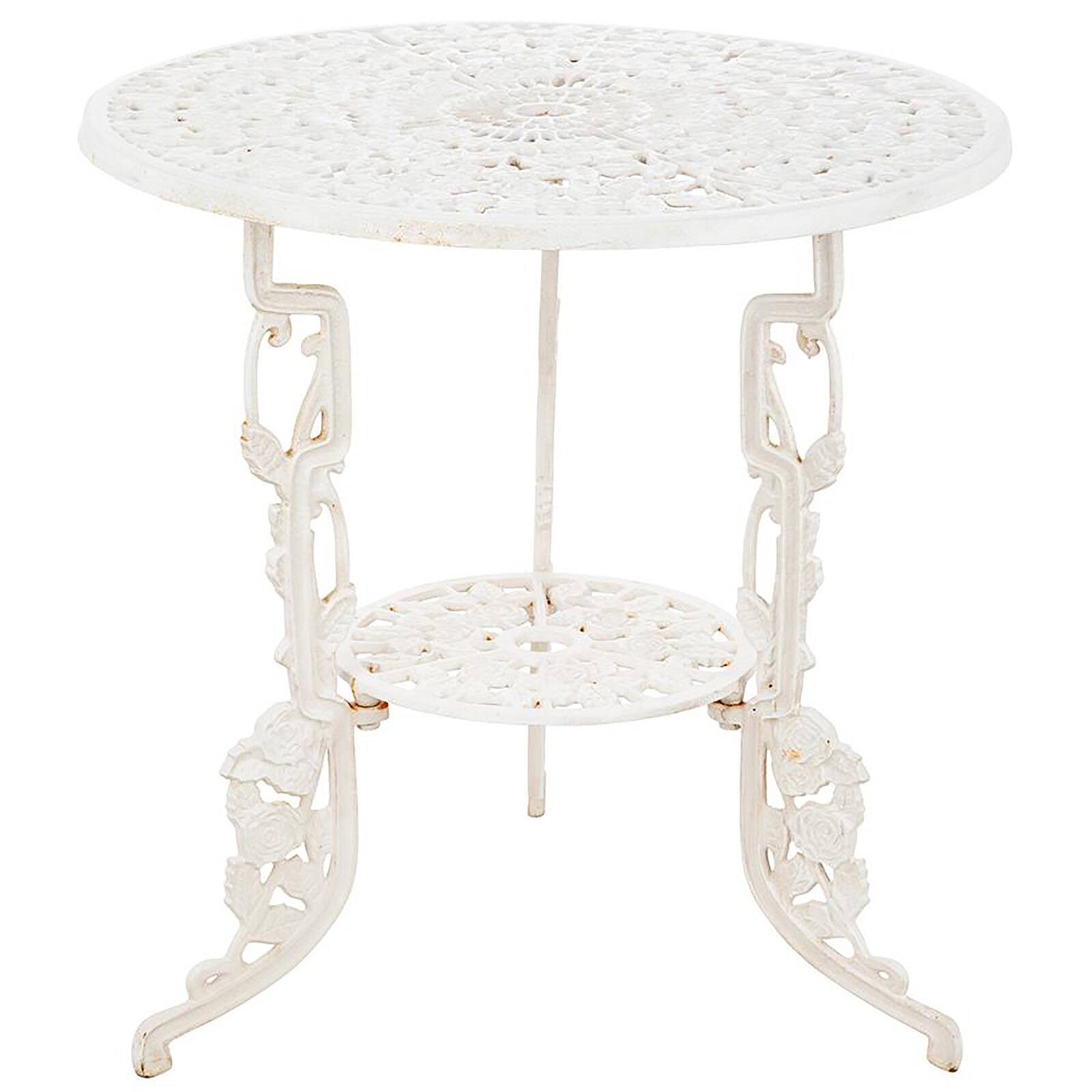 Design Toscano 24" Villa Ravello Rose Garden Cast Iron Bistro Table