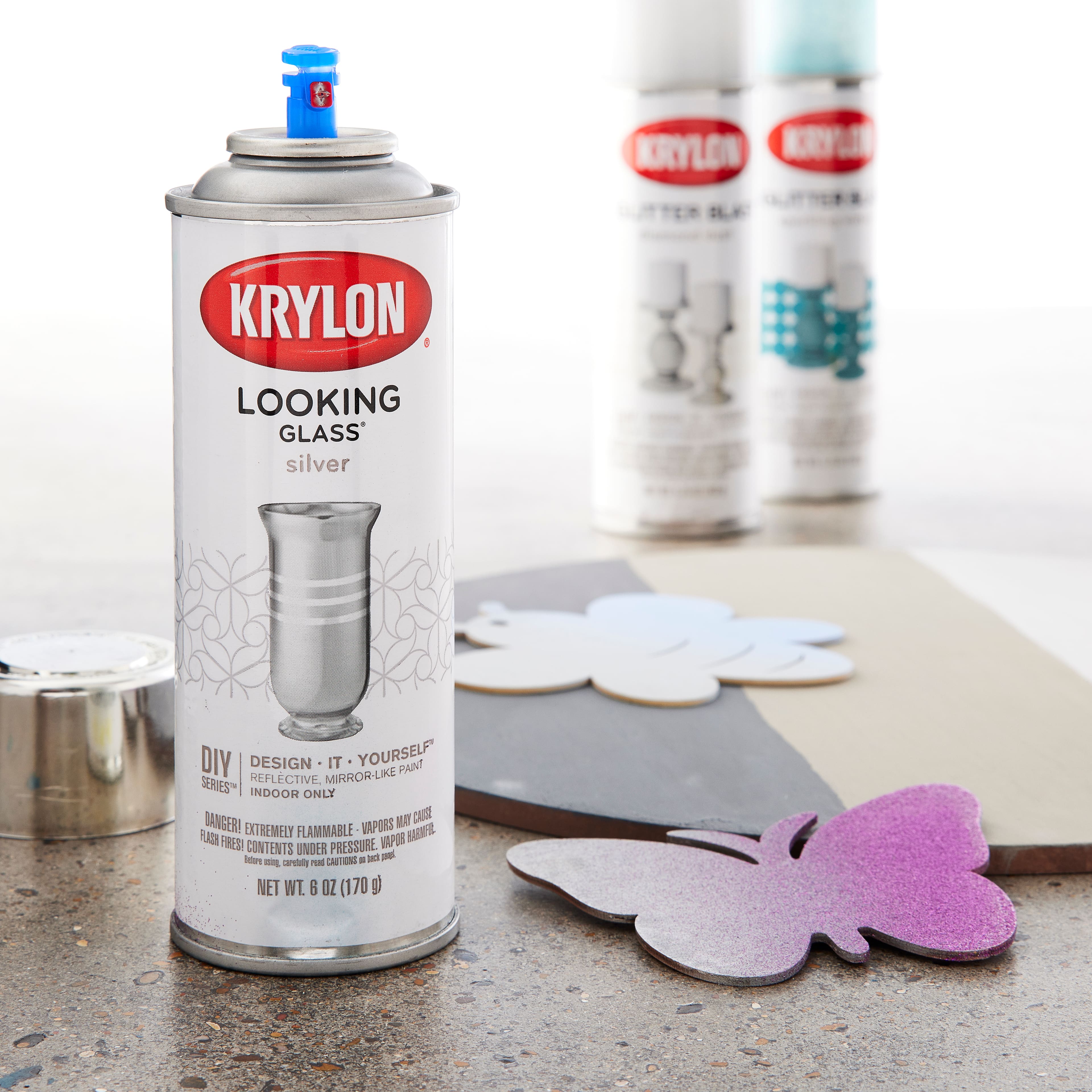 Krylon Silver Looking Glass Spray Paint - 6 oz