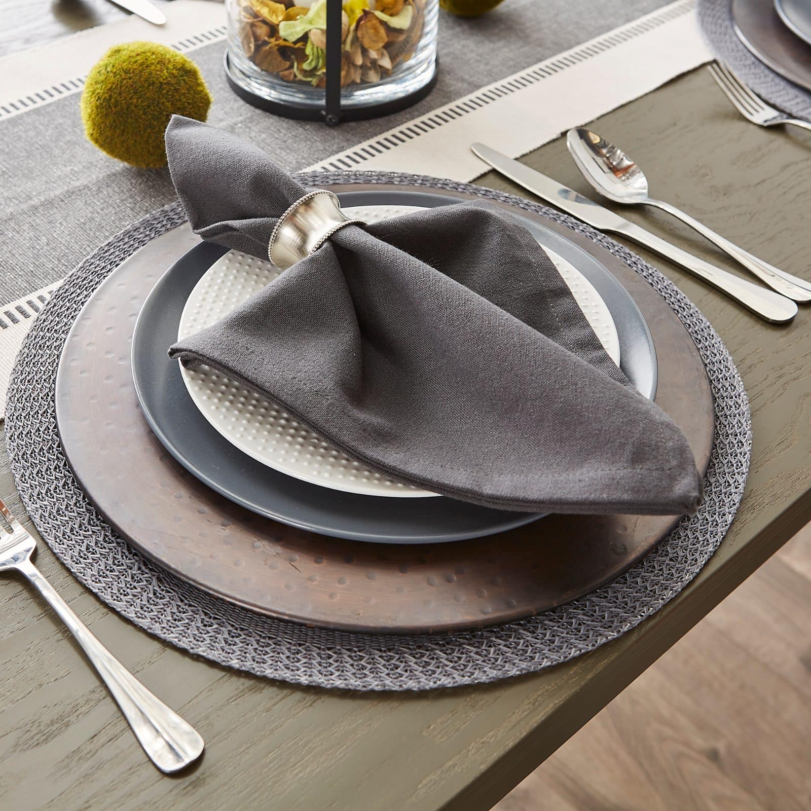 DII® Woven Round Placemats, 6ct.