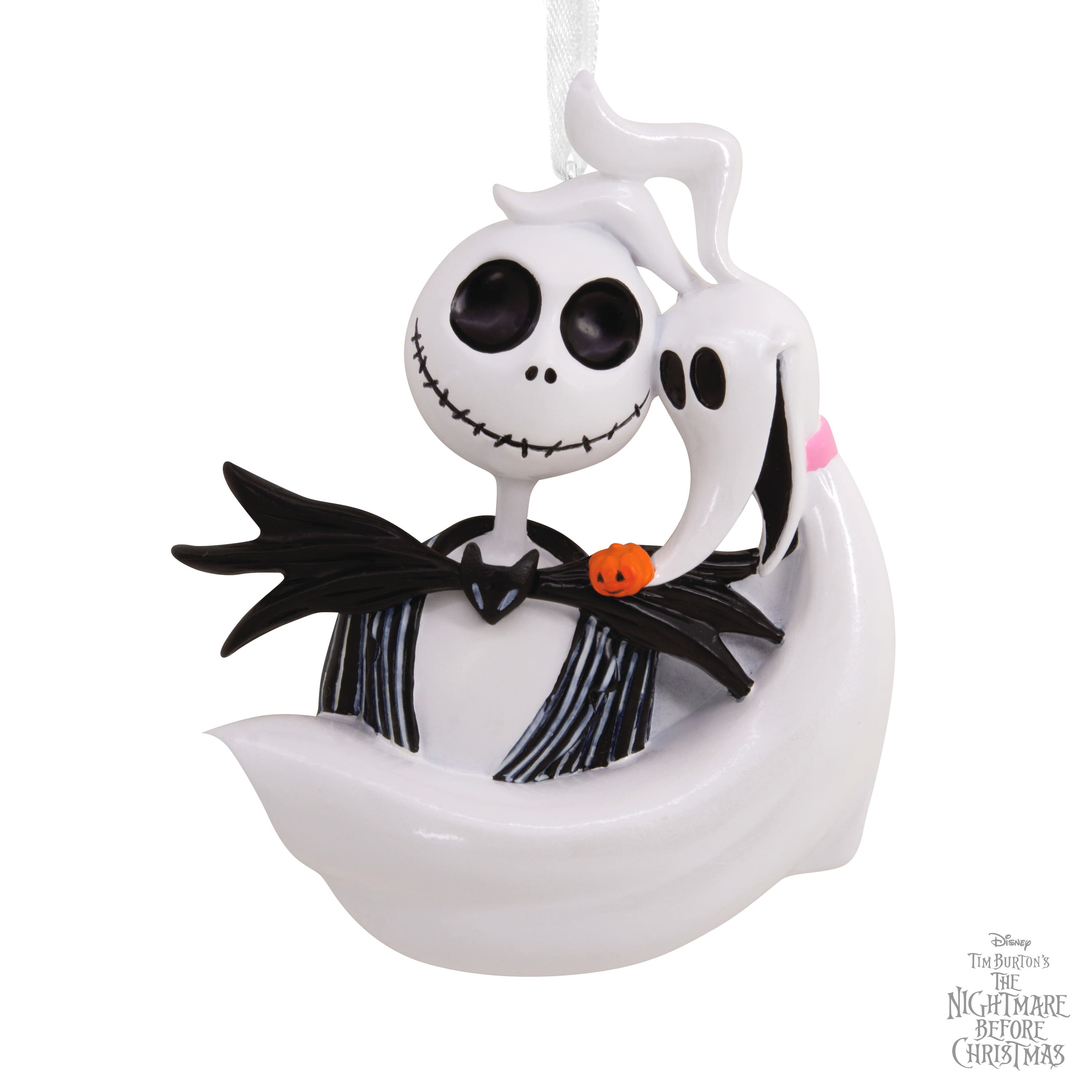 Hallmark Disney&#xAE; 3.25&#x22; The Nightmare Before Christmas Jack Skellington &#x26; Zero Ornament