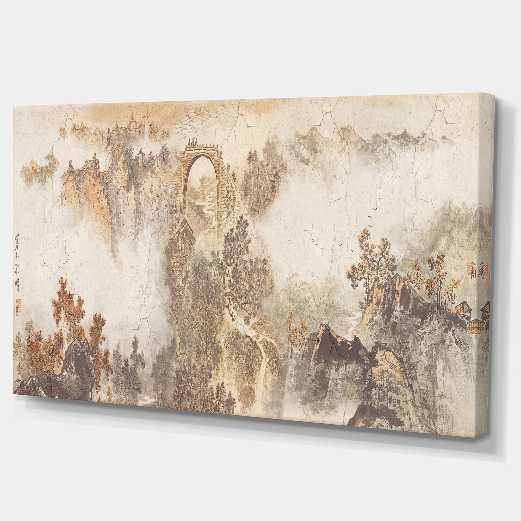 Designart - Nature in Vintage Style - Landscape Photography Canvas Print