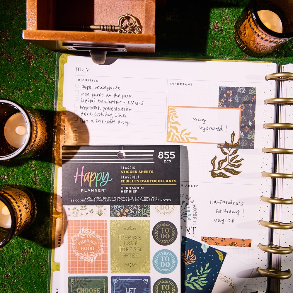 The Classic Happy Planner® Herbarium Sticker Book
