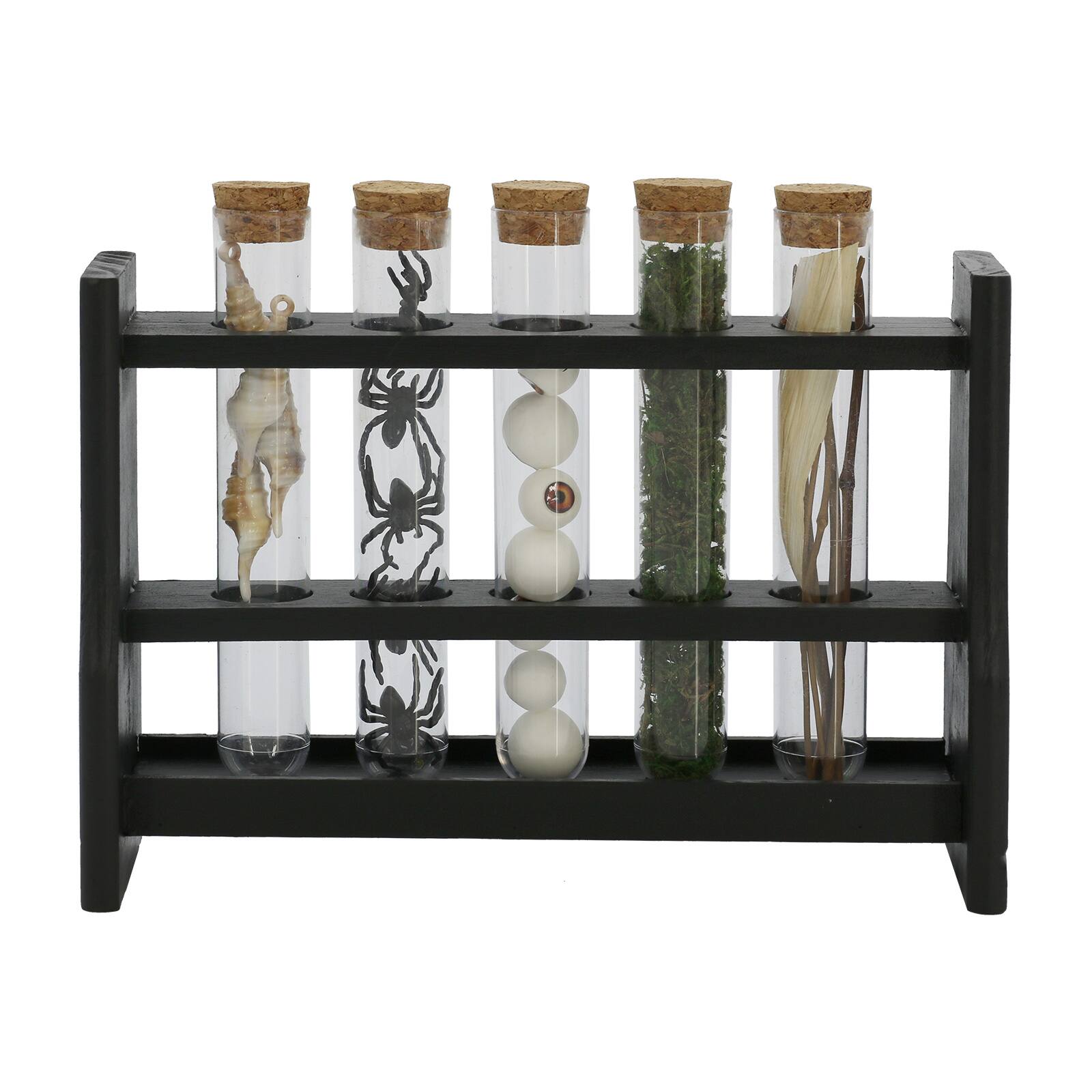 9&#x22; Witch&#x27;s Brew Test Tubes with Stand Tabletop D&#xE9;cor by Ashland&#xAE;