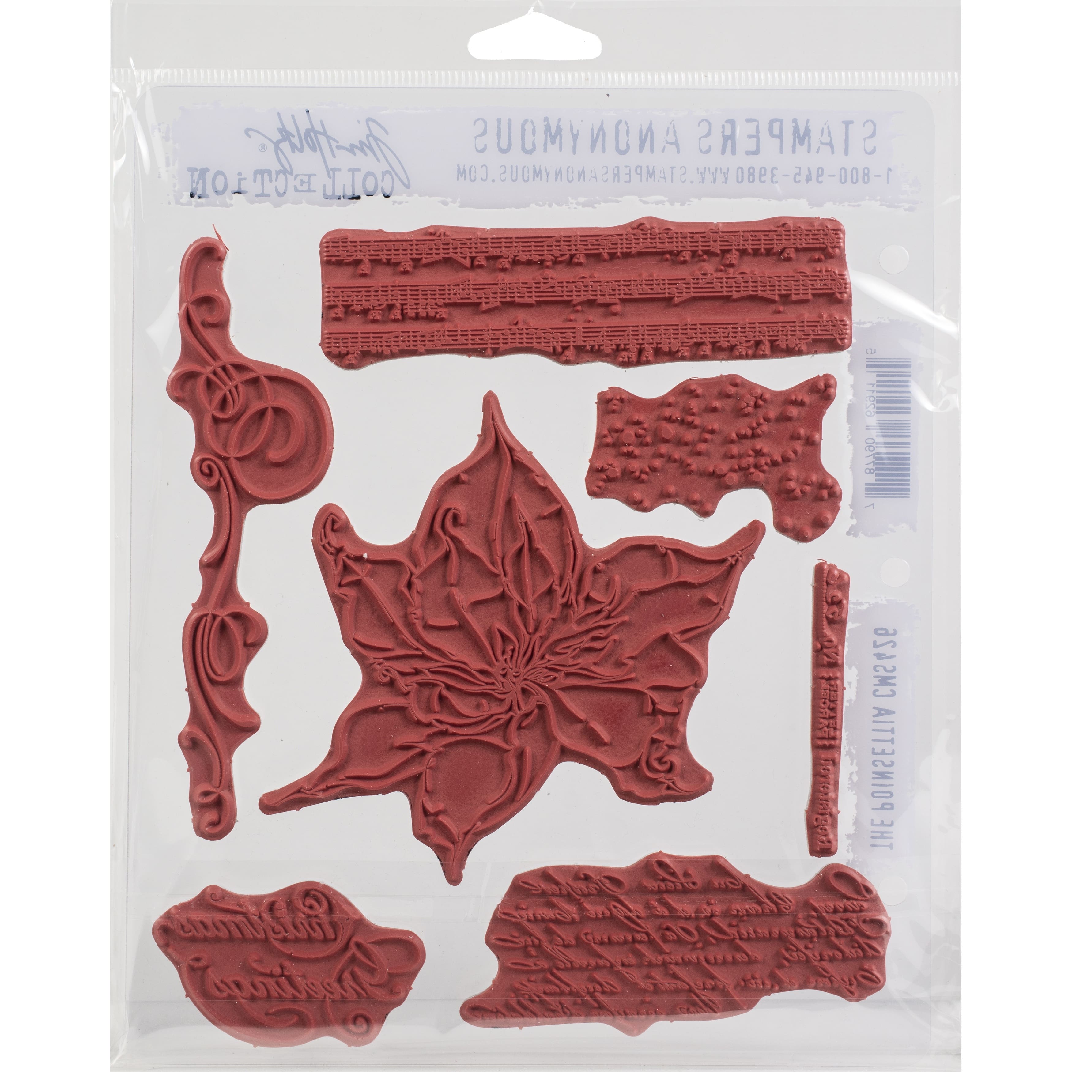 Stampers Anonymous Tim Holtz&#xAE; The Poinsettia Cling Stamps