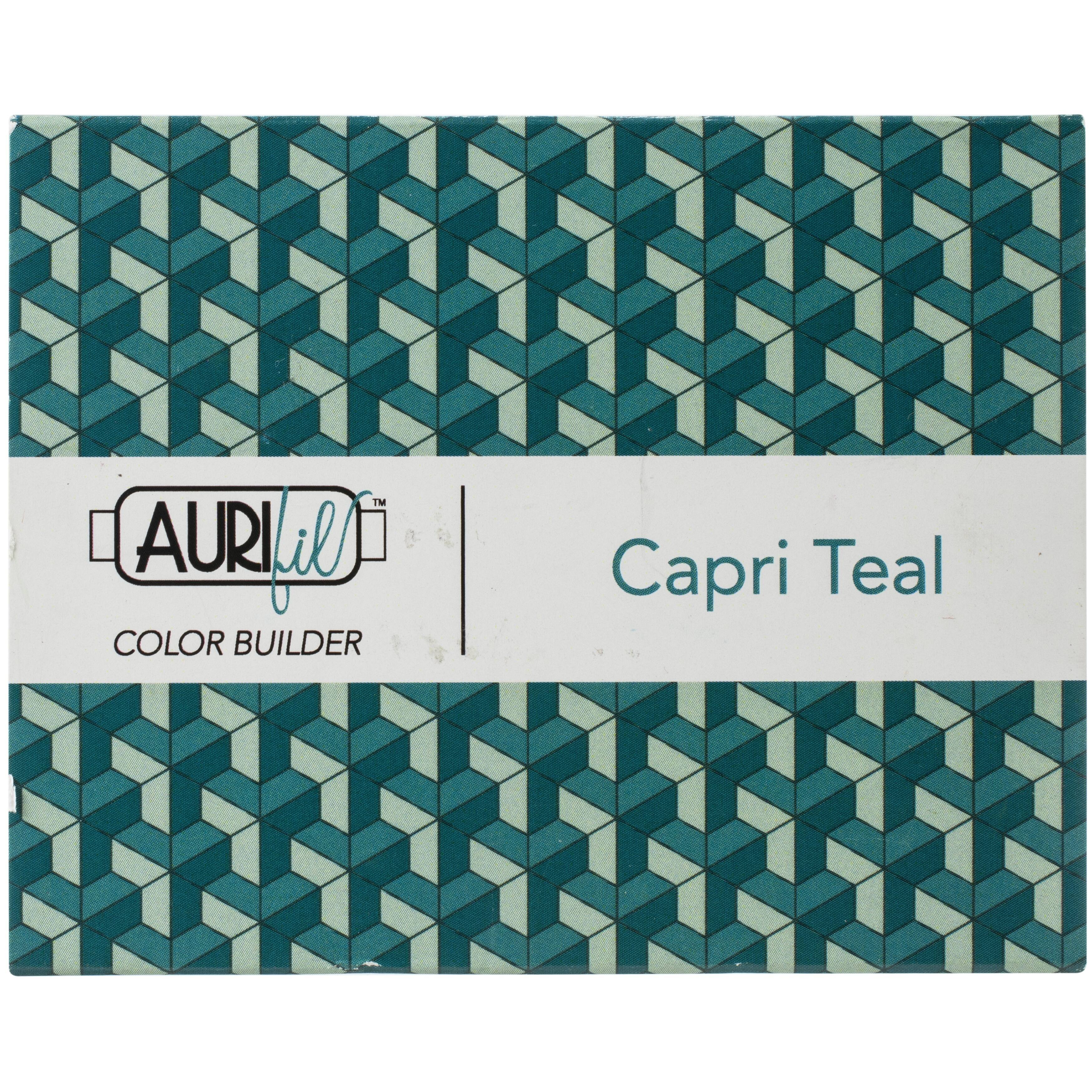 Aurifil™ 50wt Capri Teal Cotton Color Builder Thread Collection