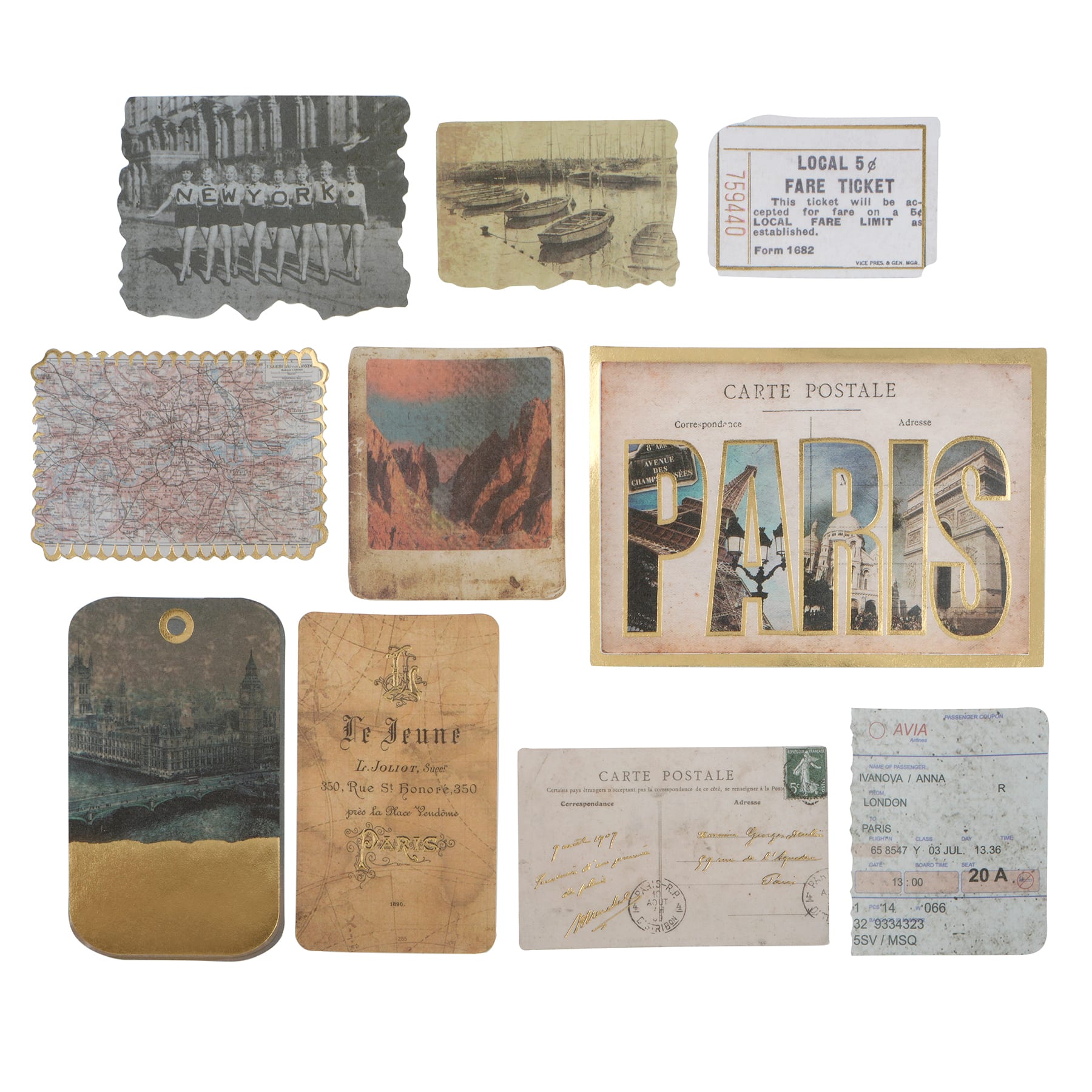 Travel Vellum Ephemera by Recollections&#x2122;