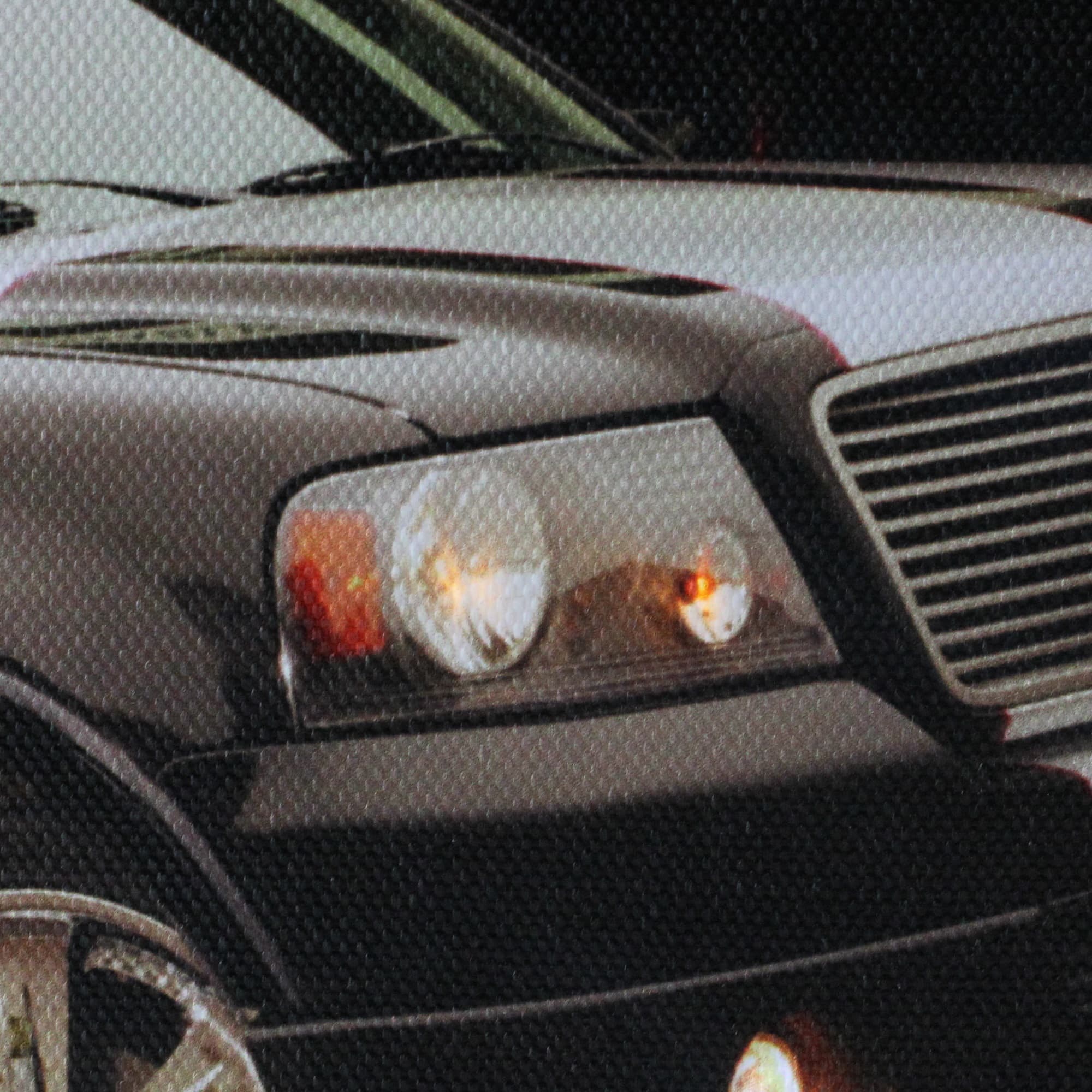 LED Ford Trucks at O'Briens Auto Service Canvas Wall Art