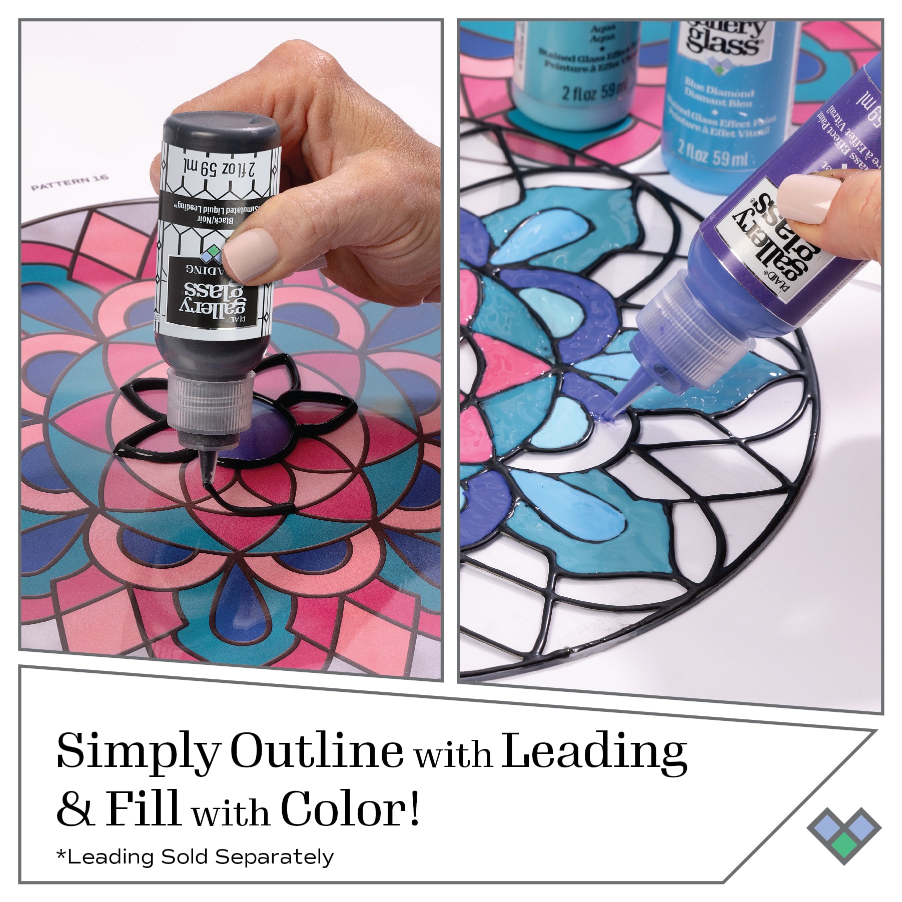 Plaid&#xAE; Gallery Glass&#xAE; 18 Color Stained Glass Painting Kit