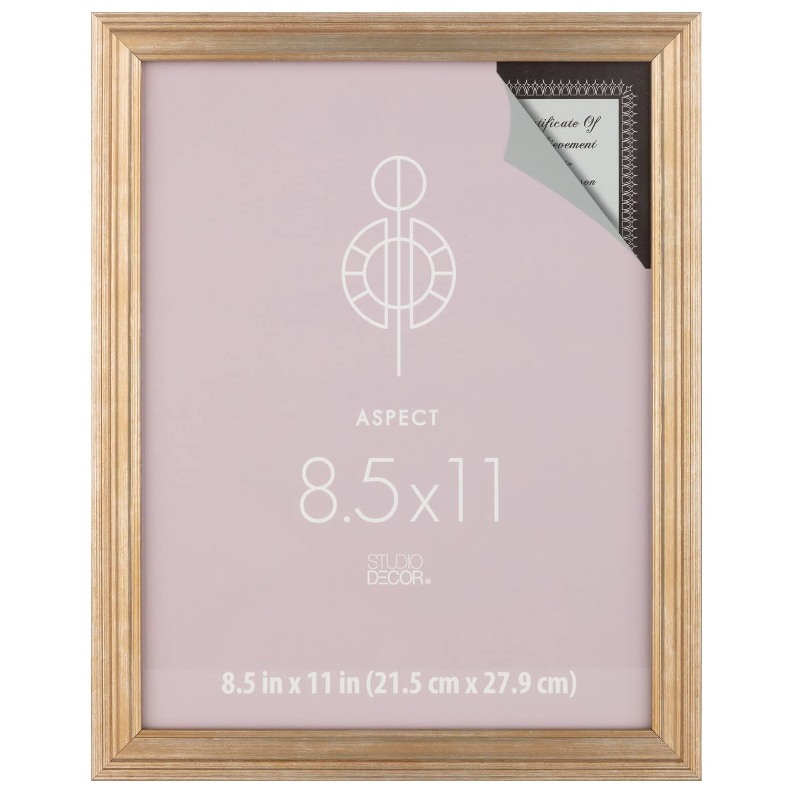 Aspect 8.5" x 11" Gold Narrow Frame by Studio Décor®
