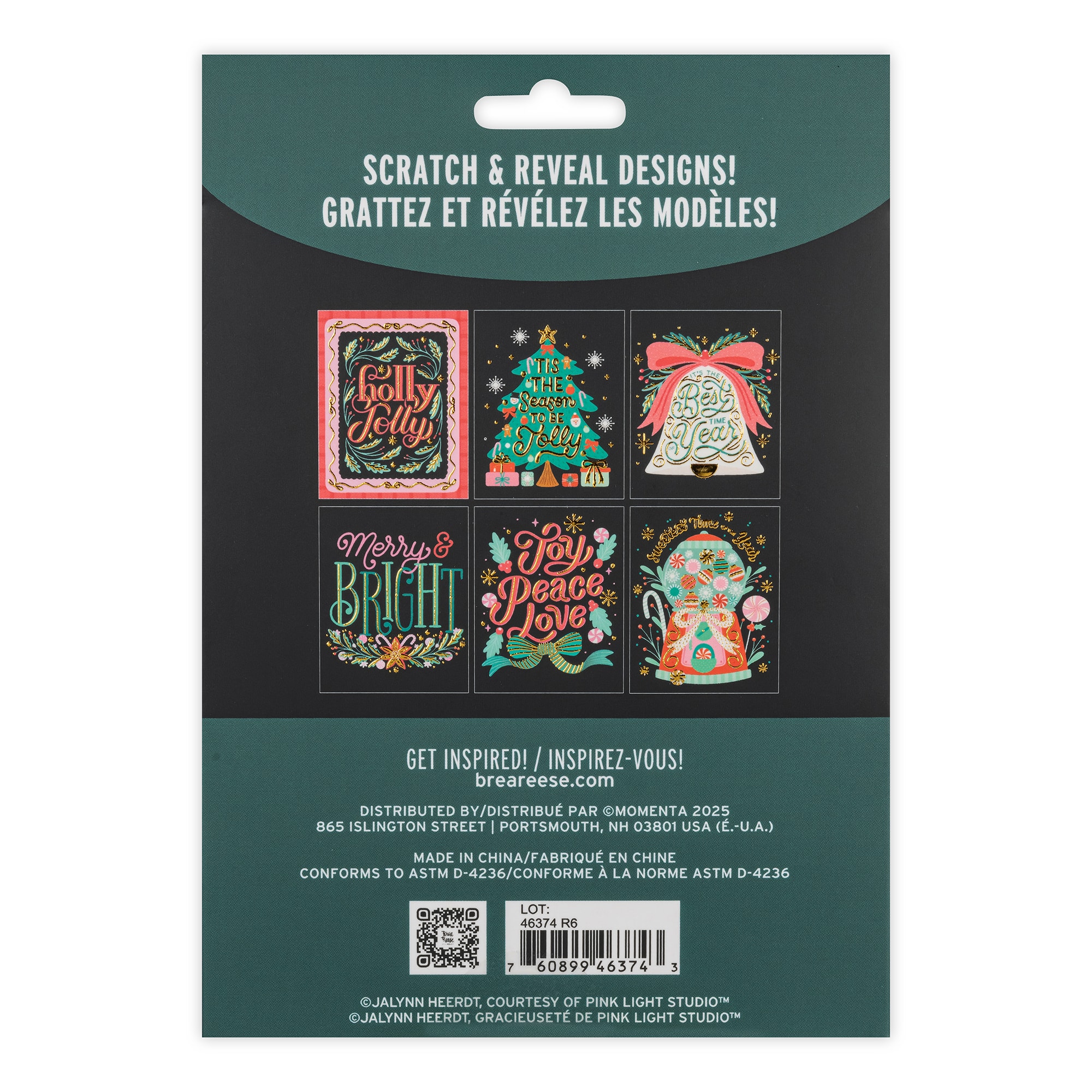 Brea Reese&#x2122; Festive Scratch Art Card Kit