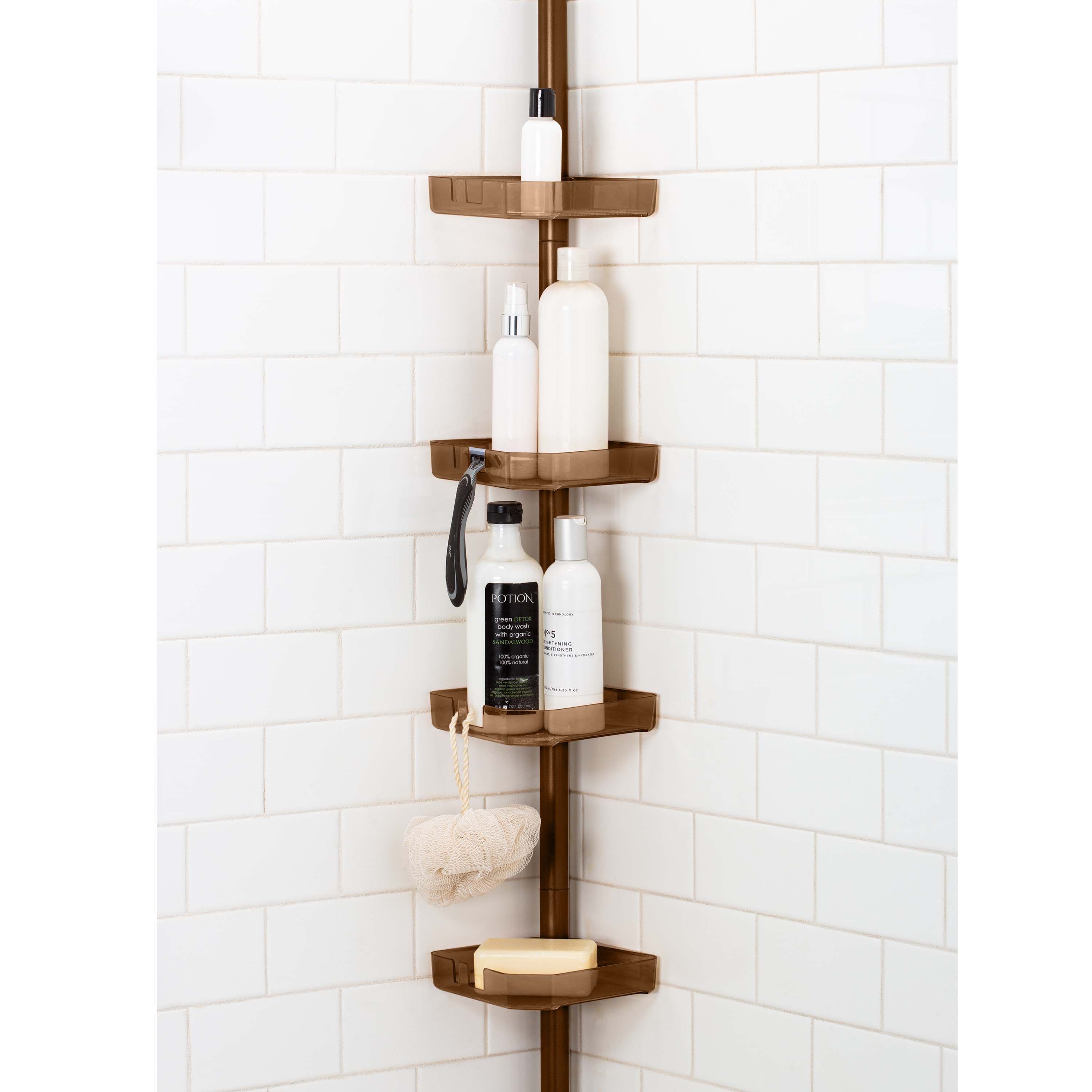 Bath Bliss 4-Tier Tension Corner Shower Organizer Caddy