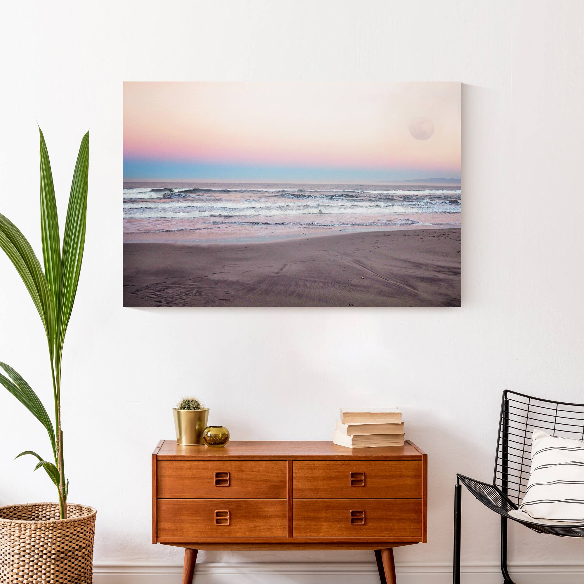 Evening Beach Canvas Wall Art