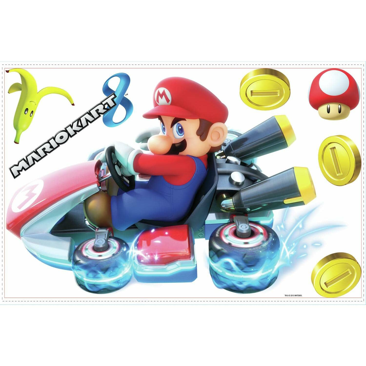 Roommates Nintendo Mario Kart 8 Peel And Stick Giant Decals Wall Decor Michaels 8540