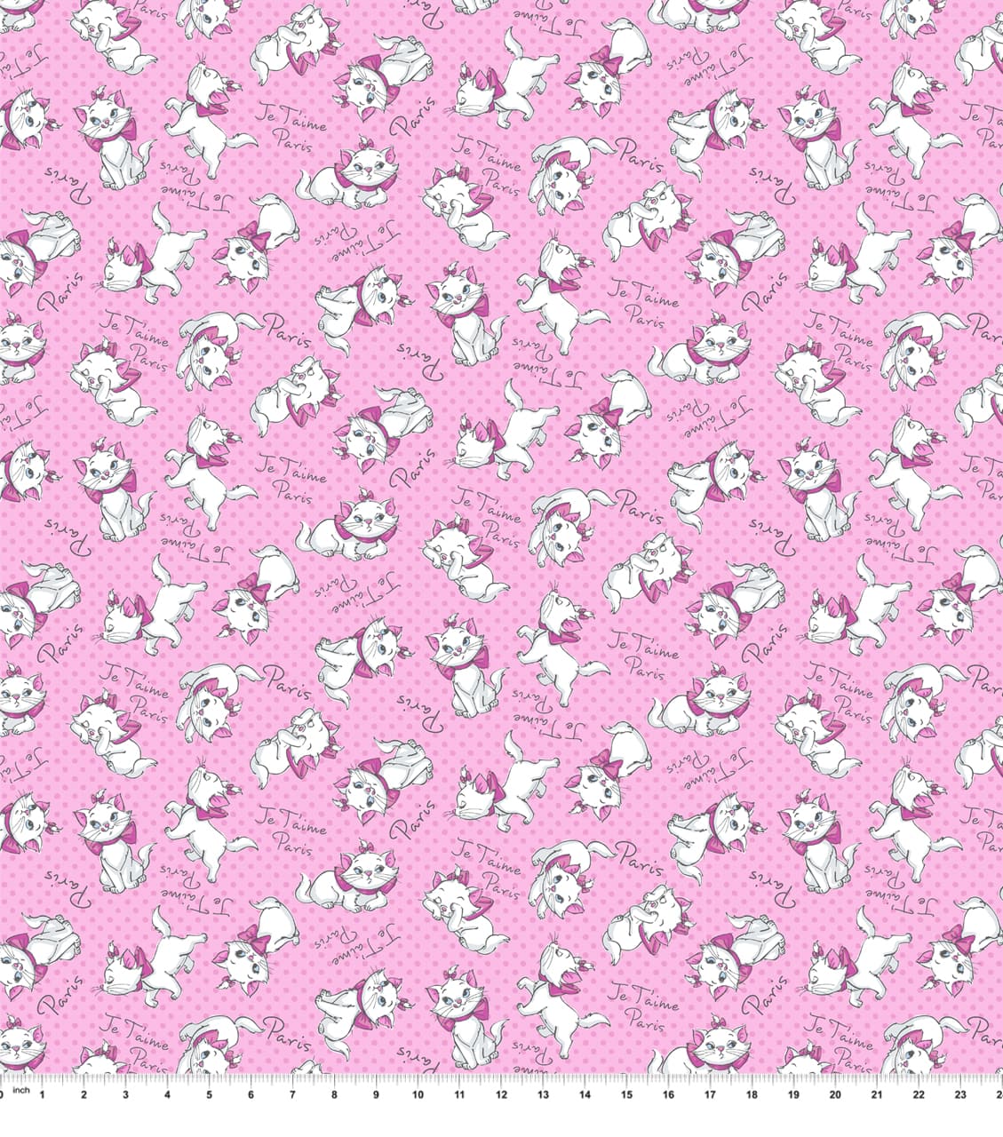 Disney® Marie Amie Je'taime Paris Cotton Fabric