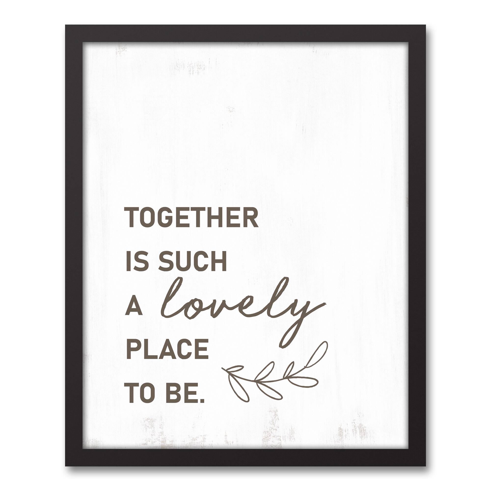 Together Lovely 16" x 20" Black Framed Canvas Michaels