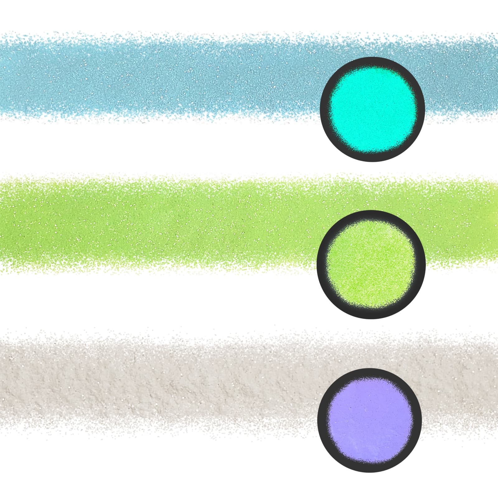 We R Memory Keepers® Spin It™ Glitter 3/Pkg-Glow-In-The-Dark