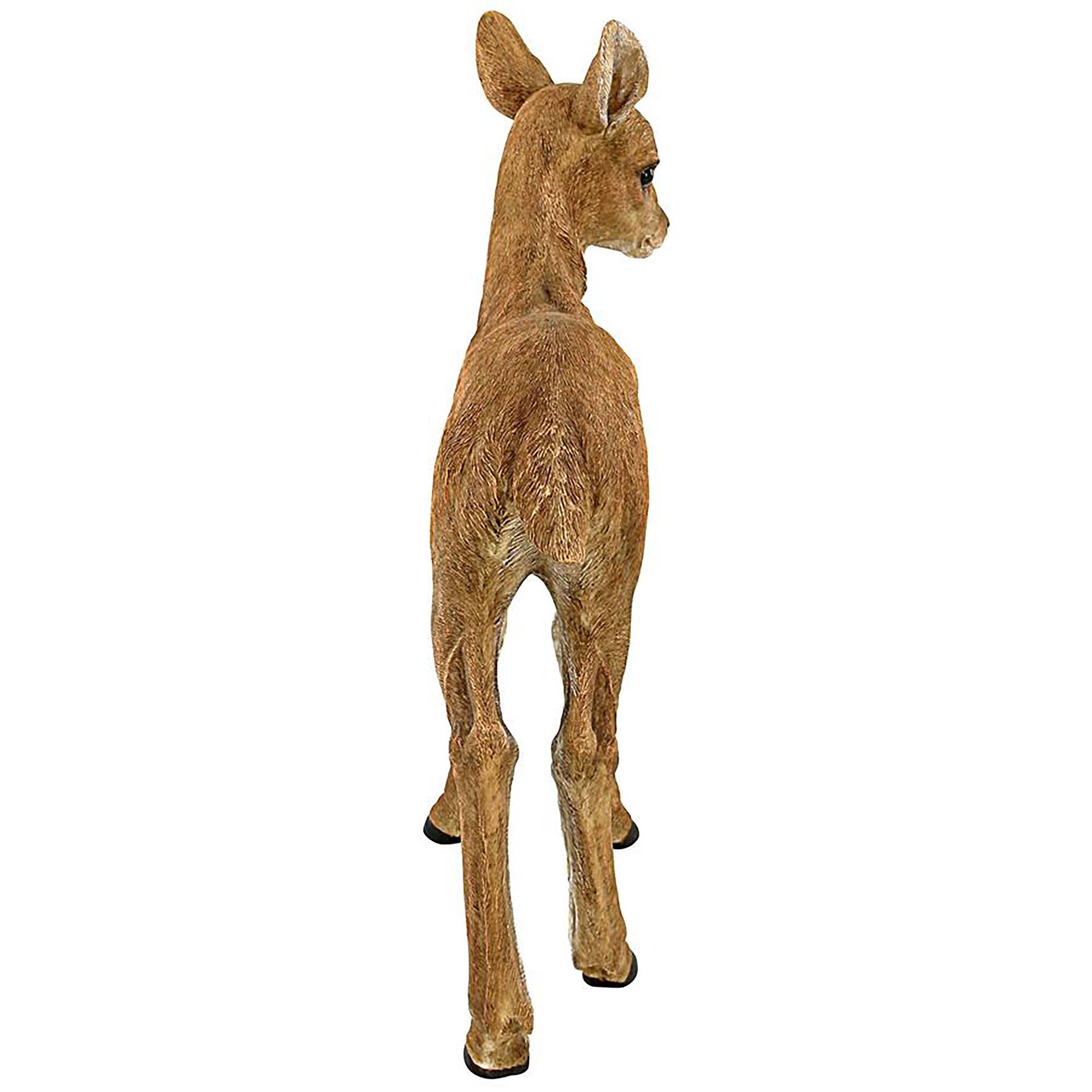 Design Toscano 20&#x22; Foraging Fawn Baby Deer Garden Statue