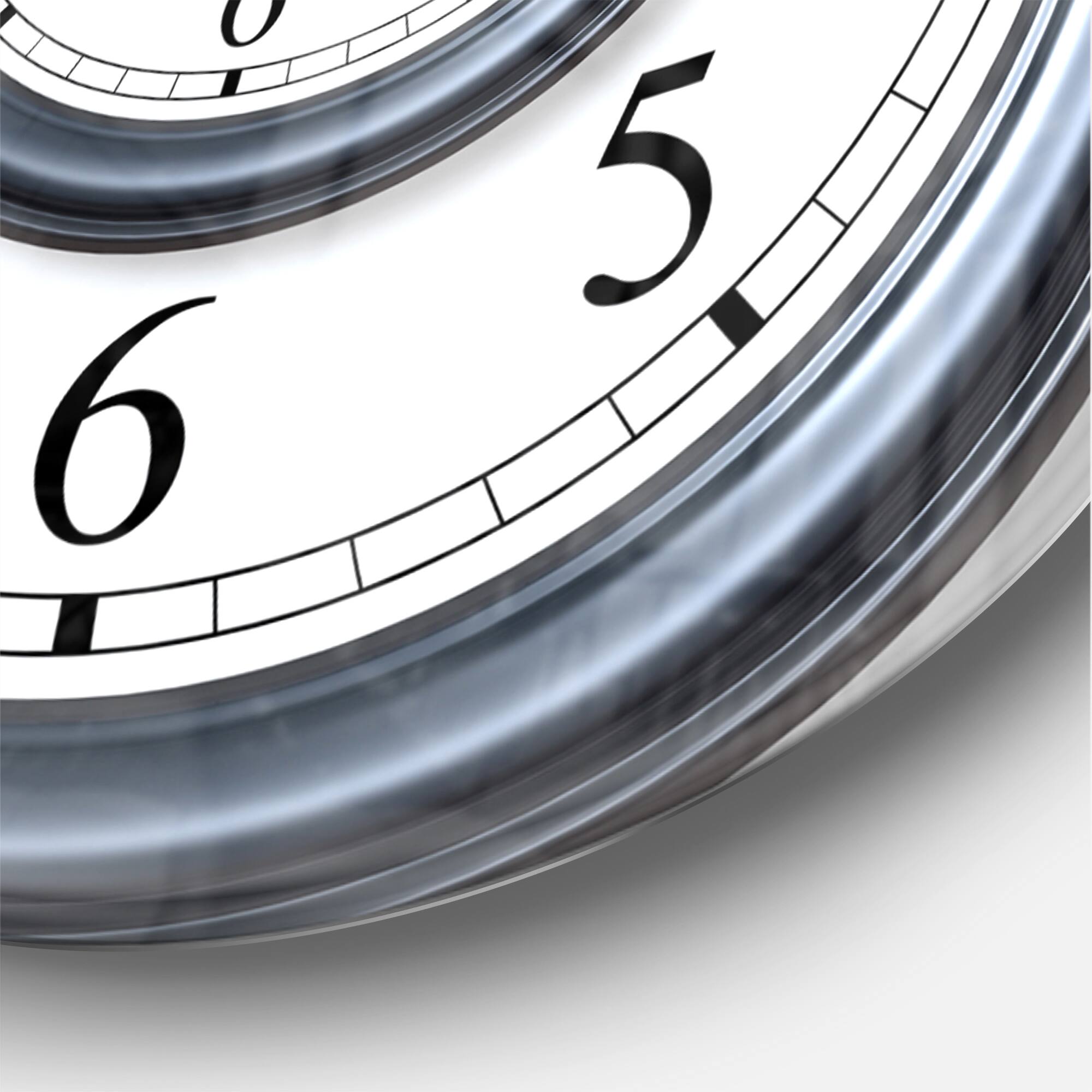 Designart Time Spiral Analog Wall Modern Wall Clock