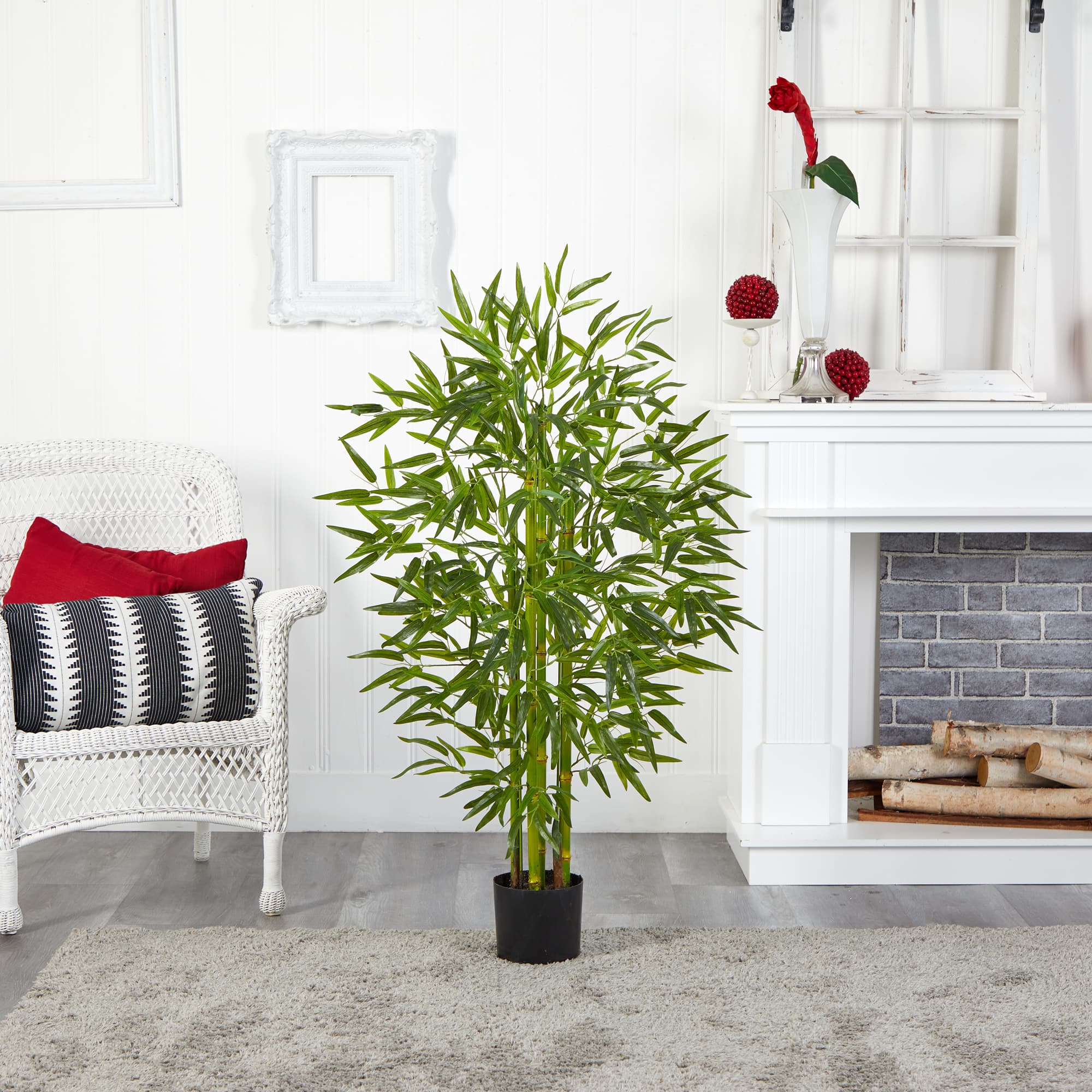 4ft. Potted UV Resistant Bamboo Tree