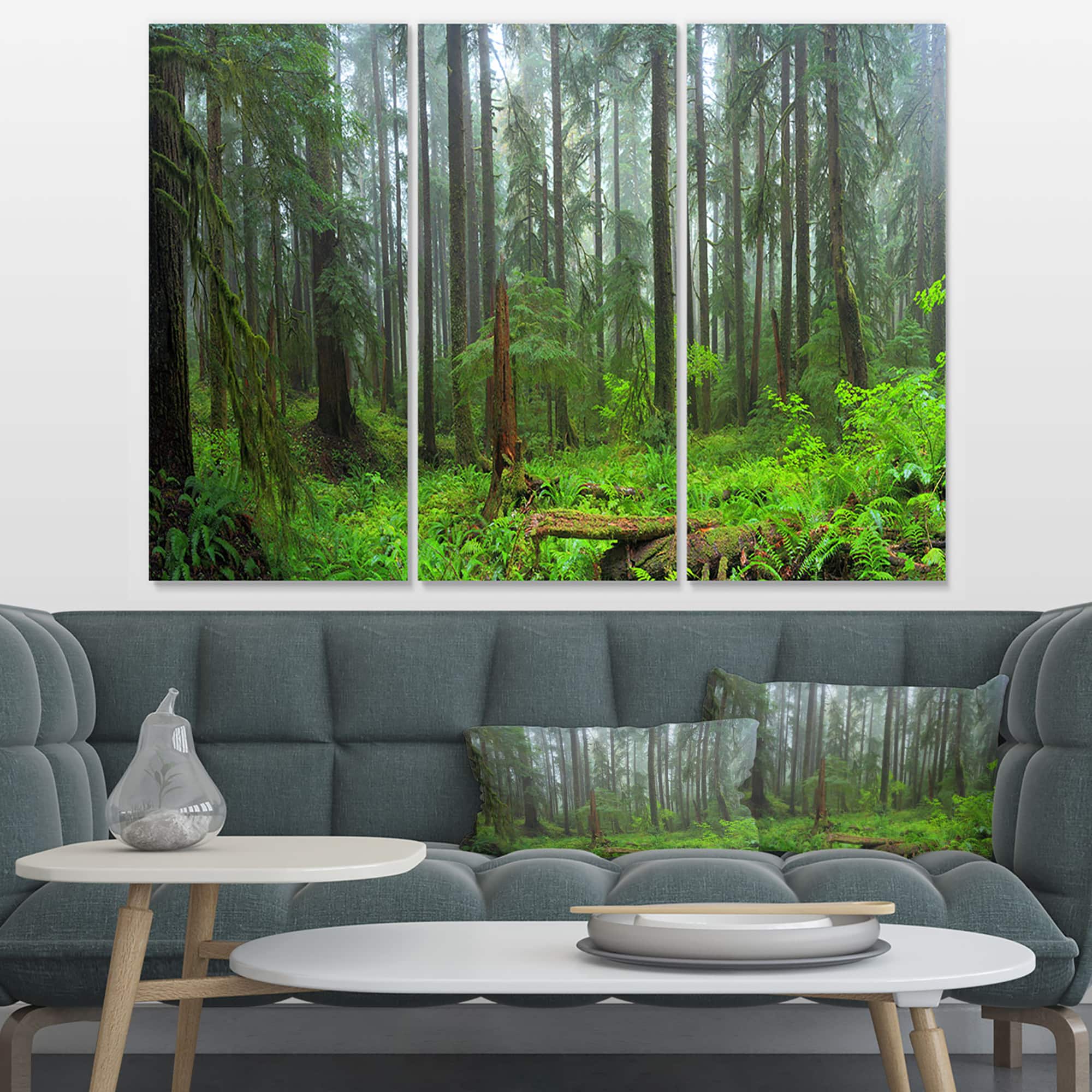 Designart - Hoh Rain Forest - Landscape Photography Canvas Art Print