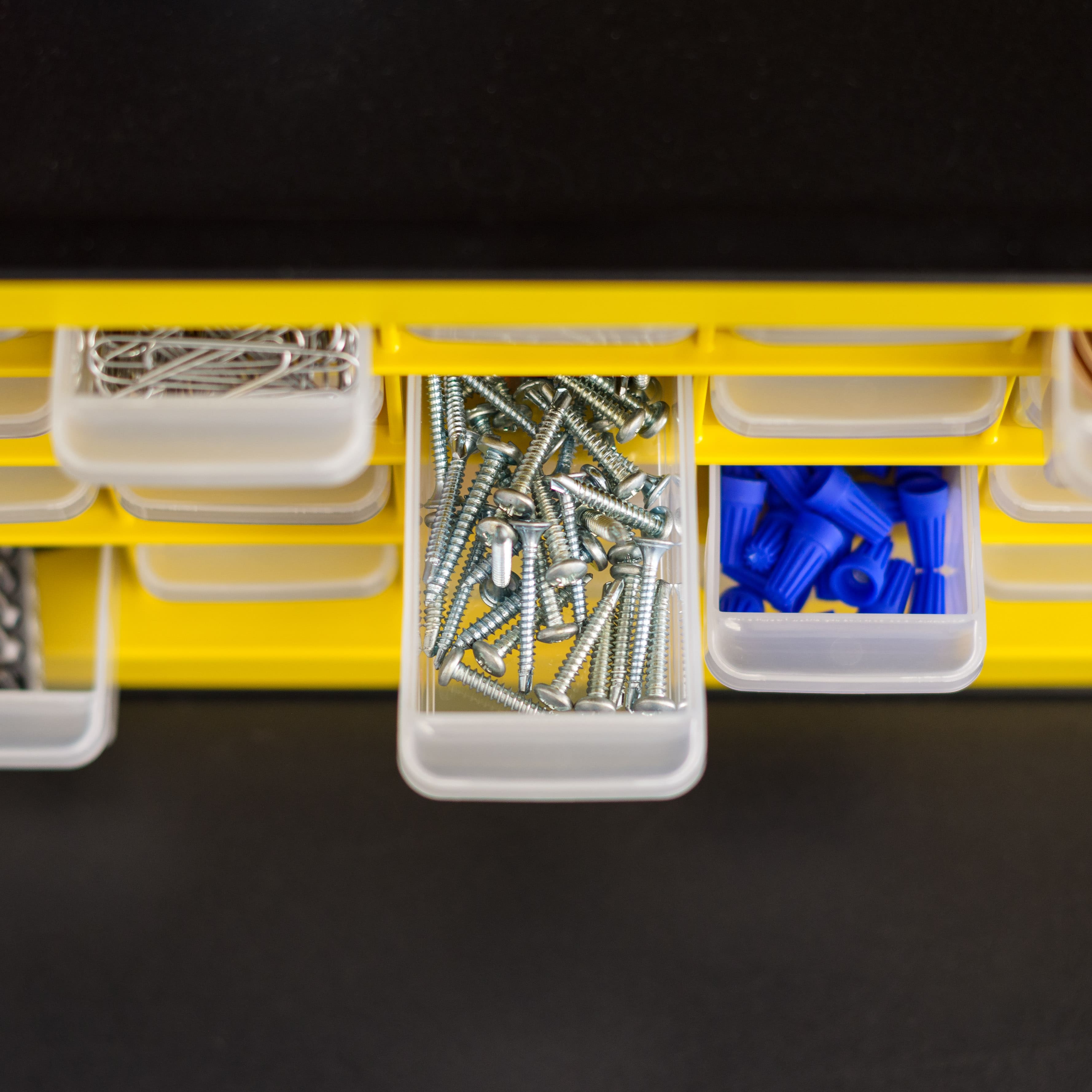 IRIS Black and Yellow 26-Drawer Parts Cabinet