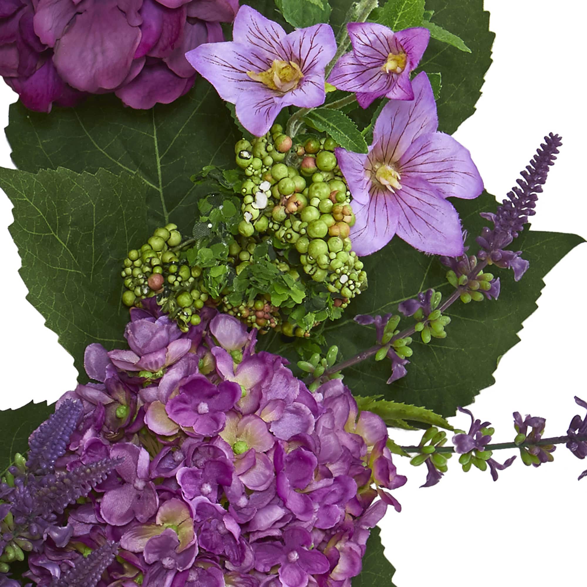 24” Purple Hydrangea Wreath