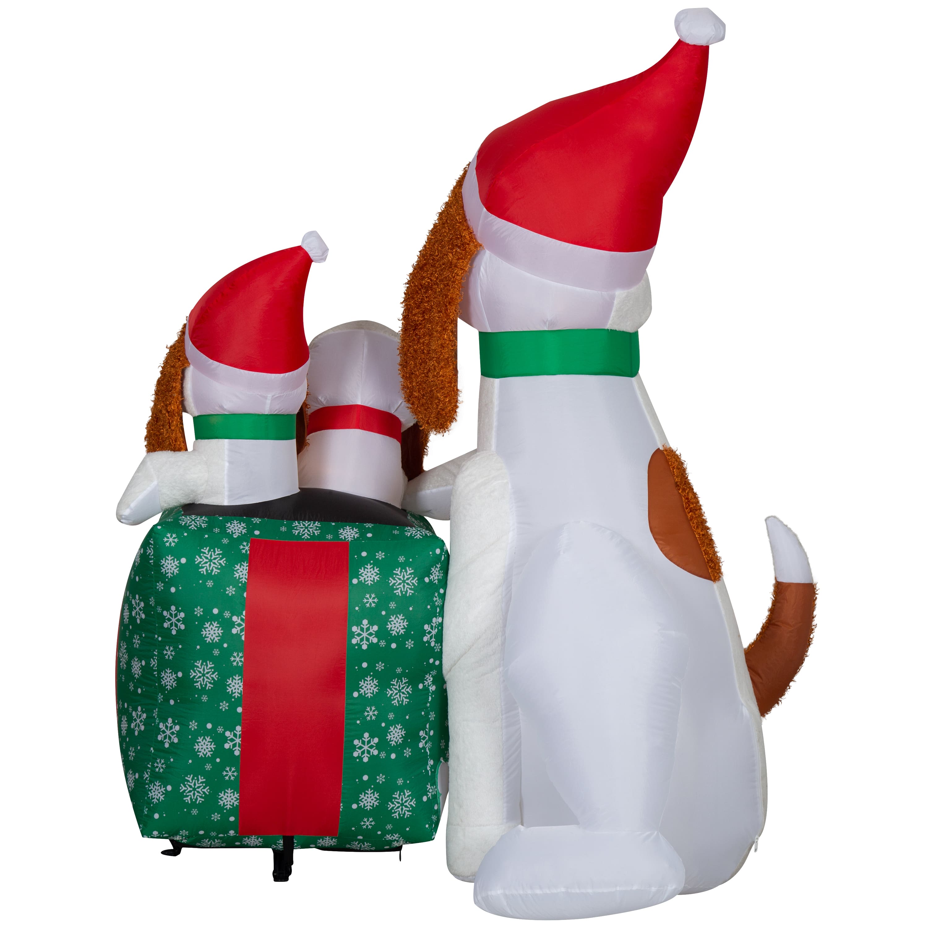 5.5ft. Airblown&#xAE; Inflatable Christmas Dog Family Scene