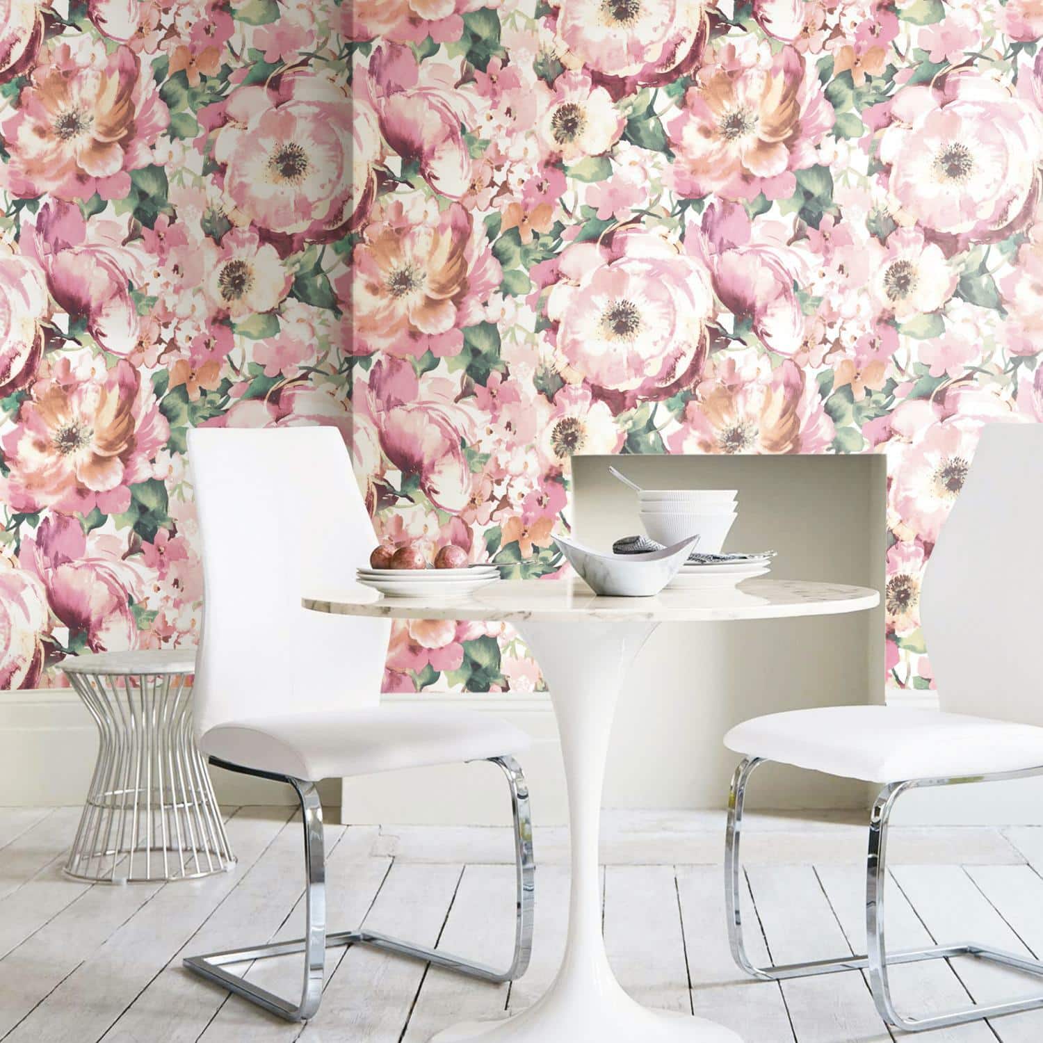 RoomMates Watercolor Floral Peel & Stick Wallpaper Michaels