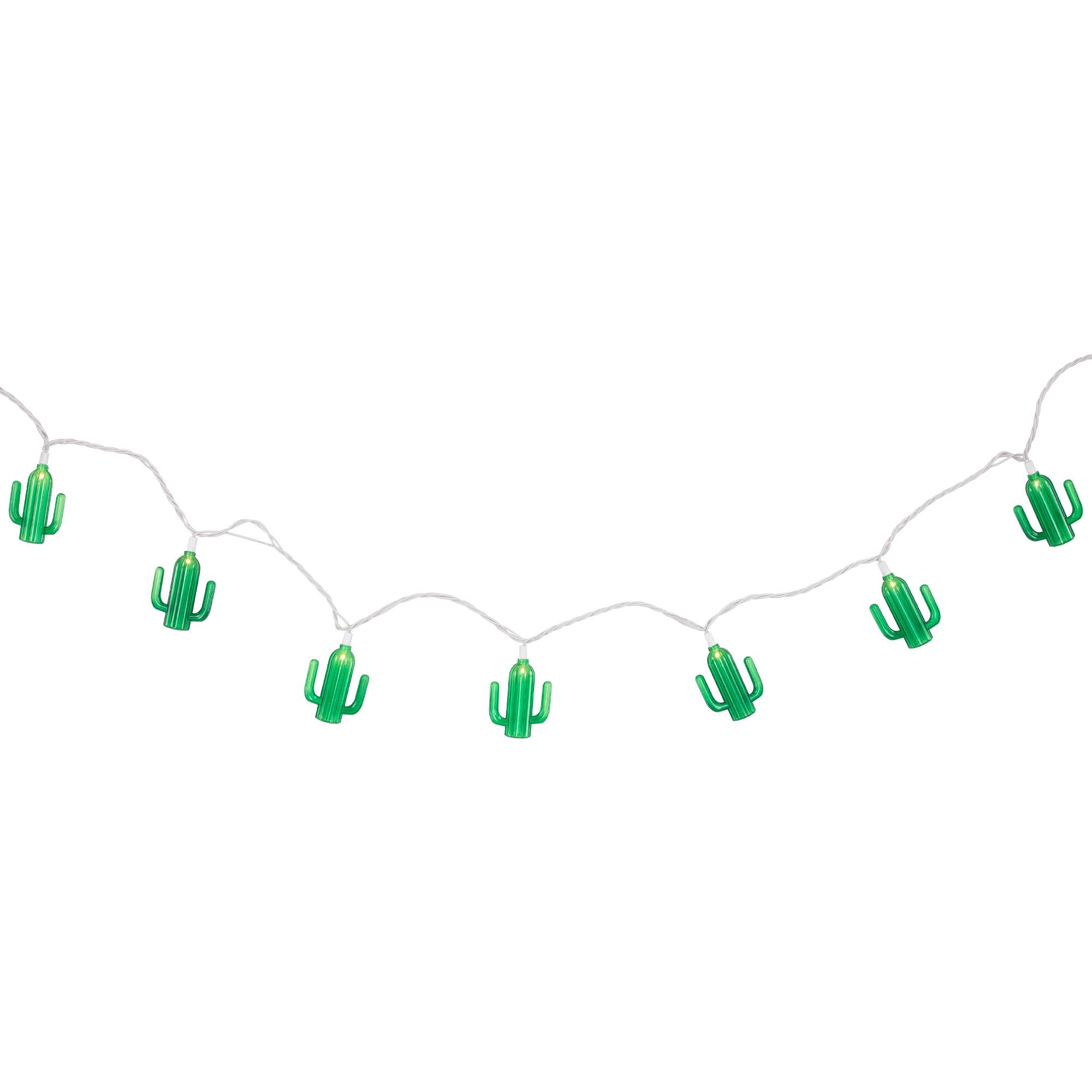 10ct. Green Cactus Patio String Light Set
