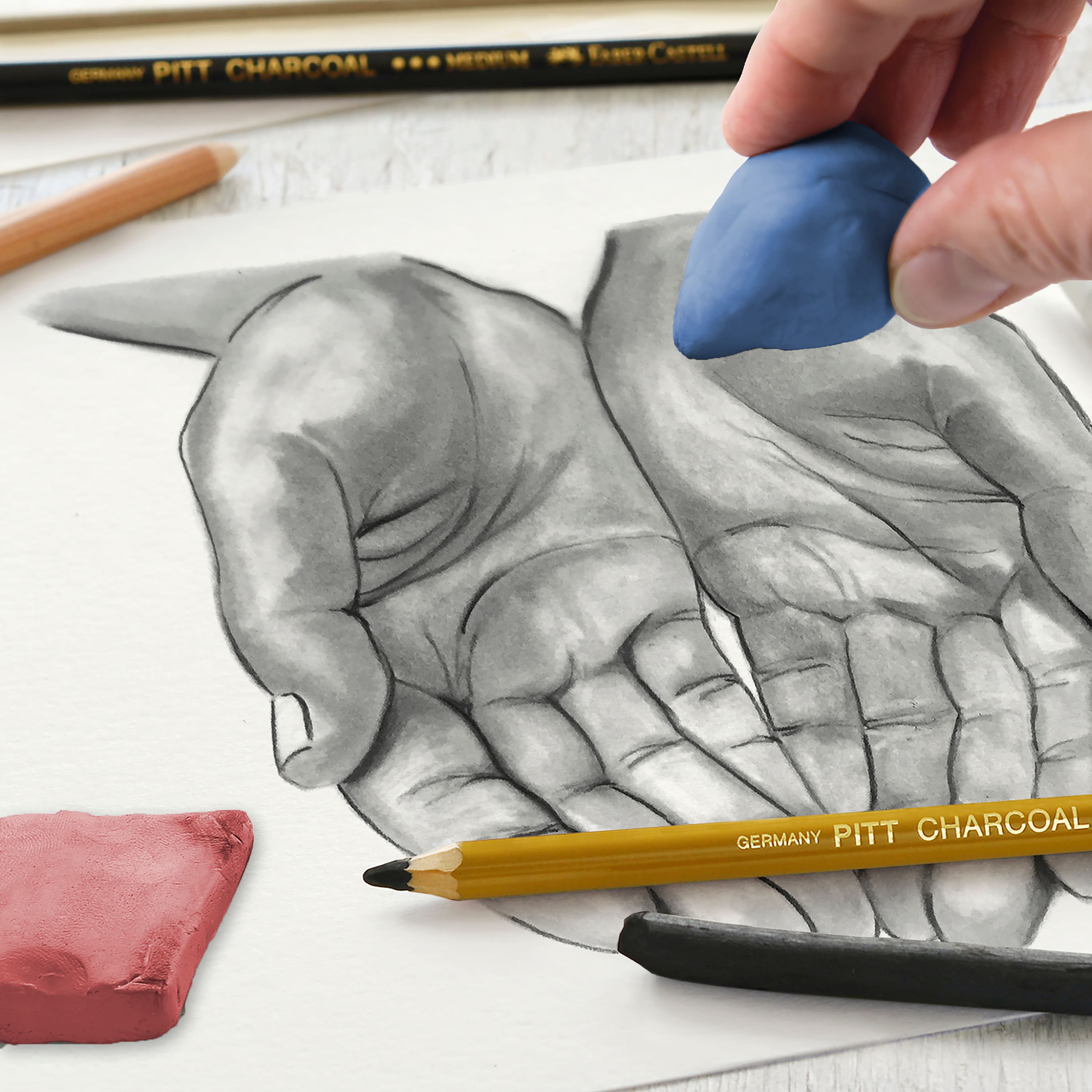 Faber-Castell&#xAE; Red &#x26; Blue Kneaded Erasers Set