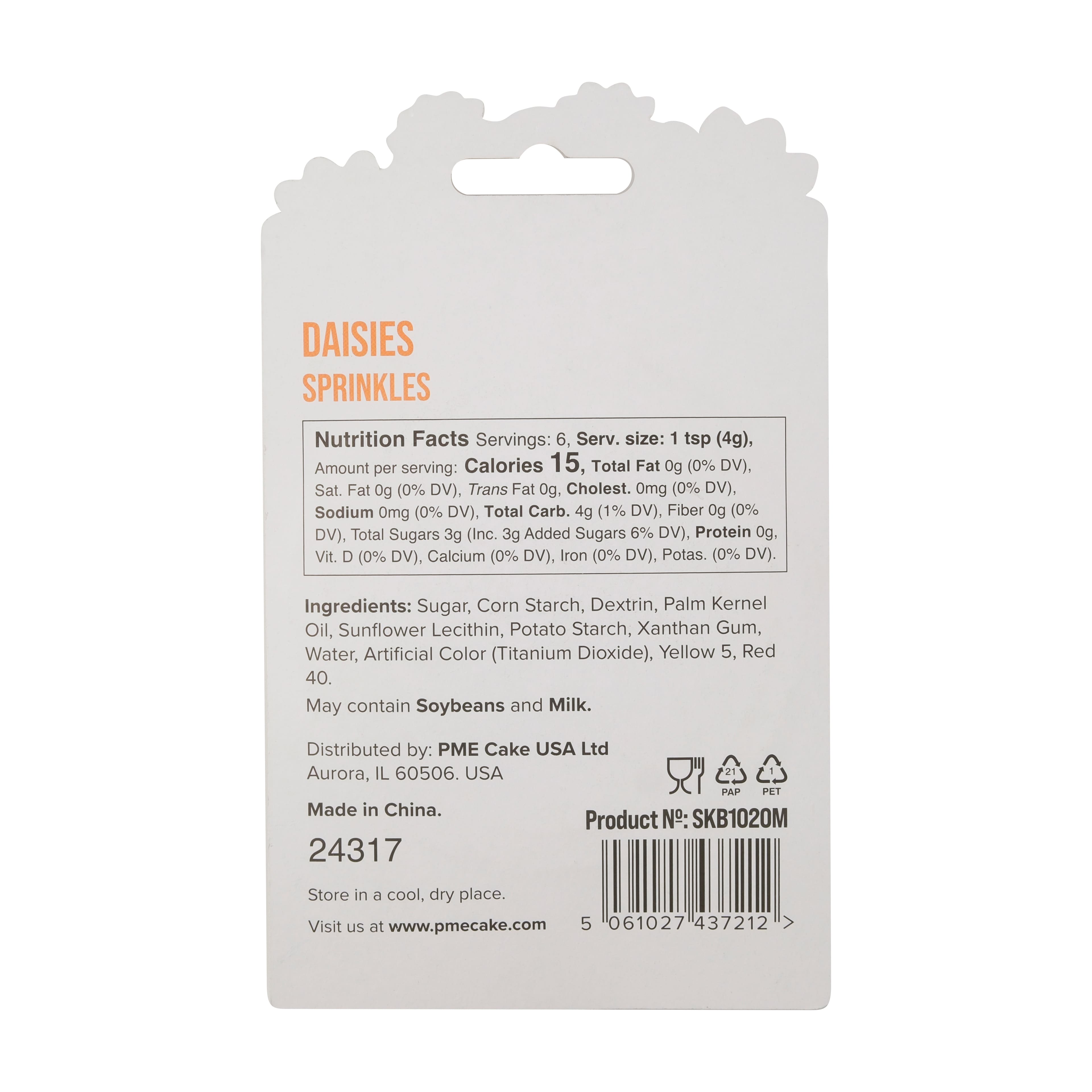 PME Cake Sweet Street® Daisy Fondant Sprinkles