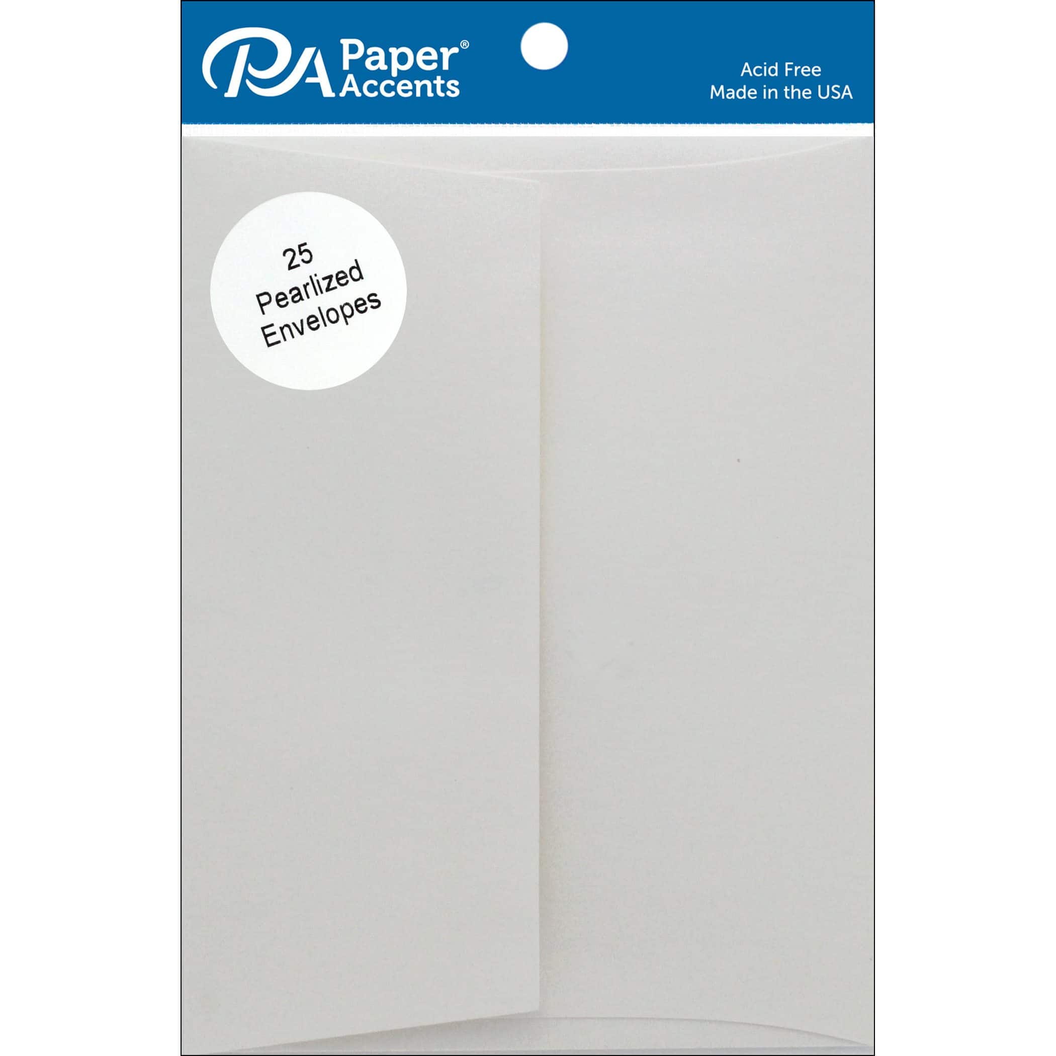 PA Paper™ Accents 4.38" x 5.75" Pearlized Envelope, 25ct.