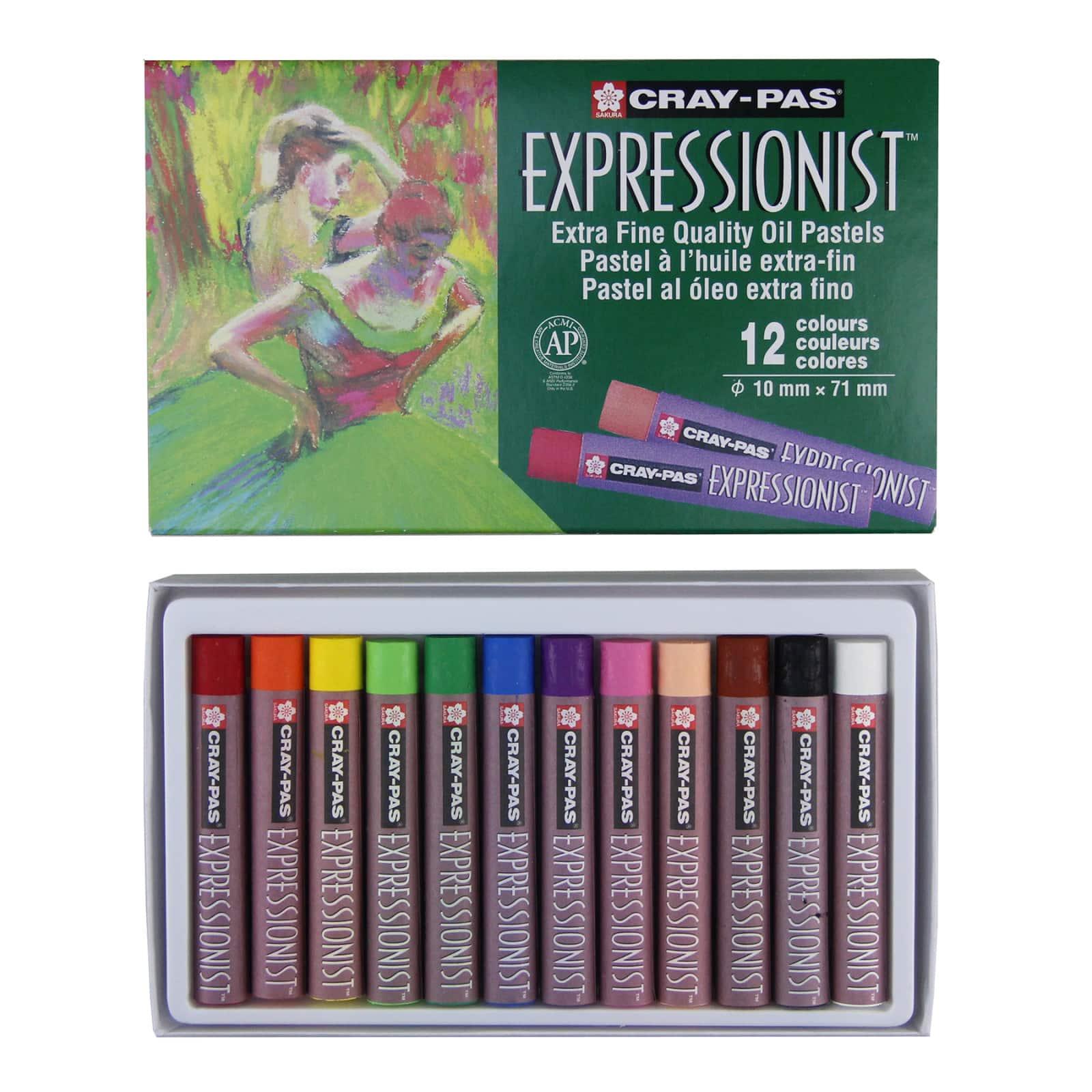 Faber Castell 12 Color Metallic Oil Pastel Set