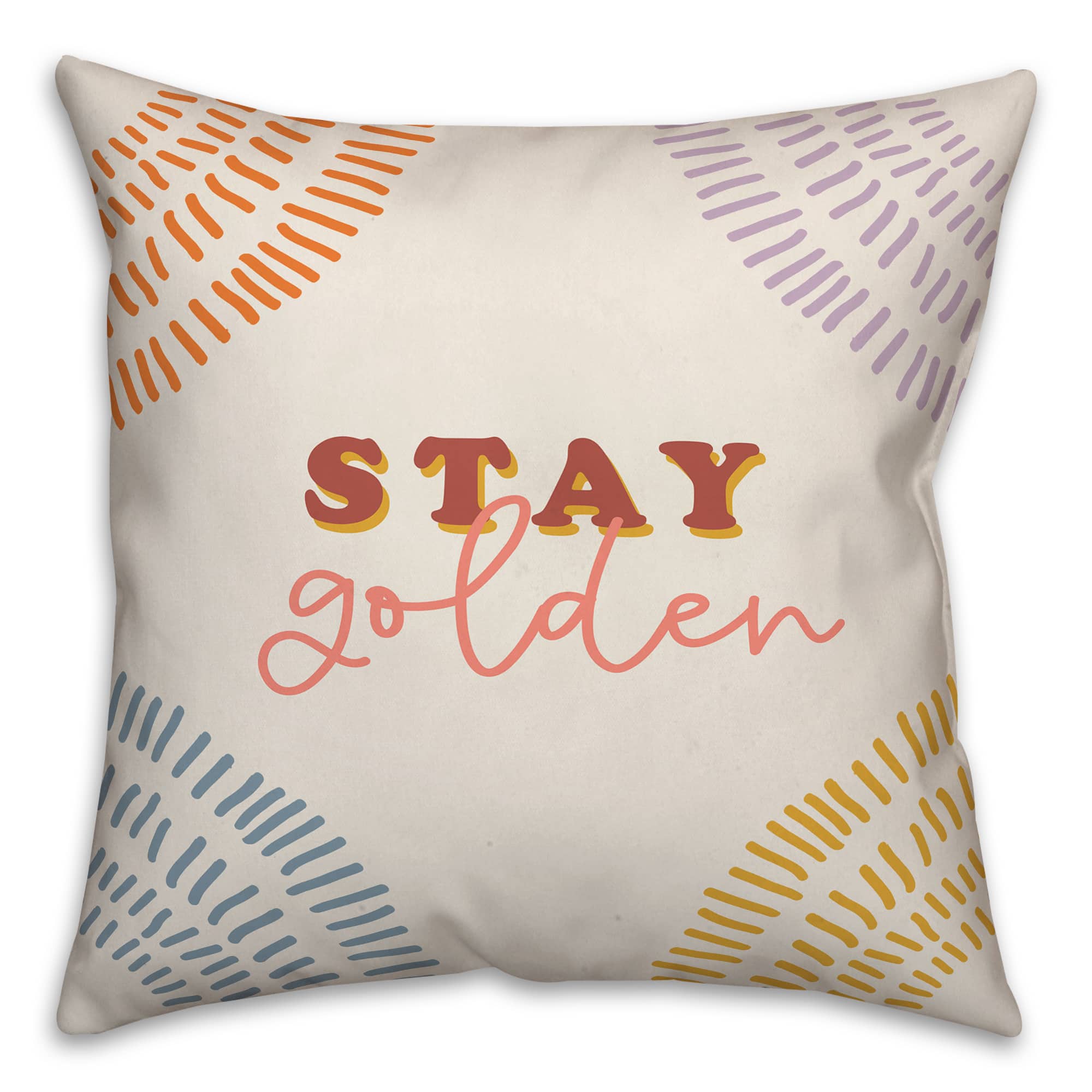 Stay Golden Throw Pillow