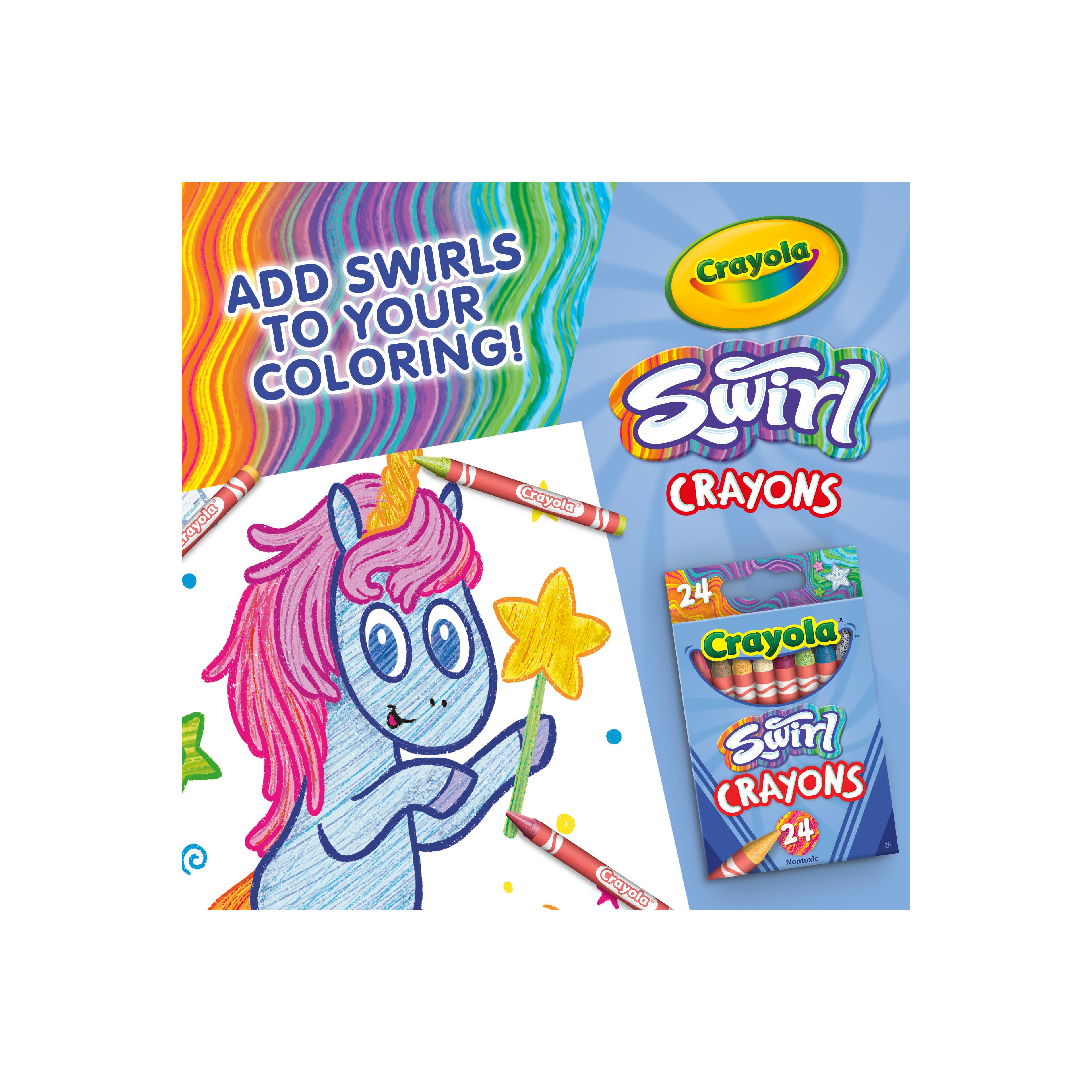 Crayola&#xAE; 24 Color Swirl Crayons