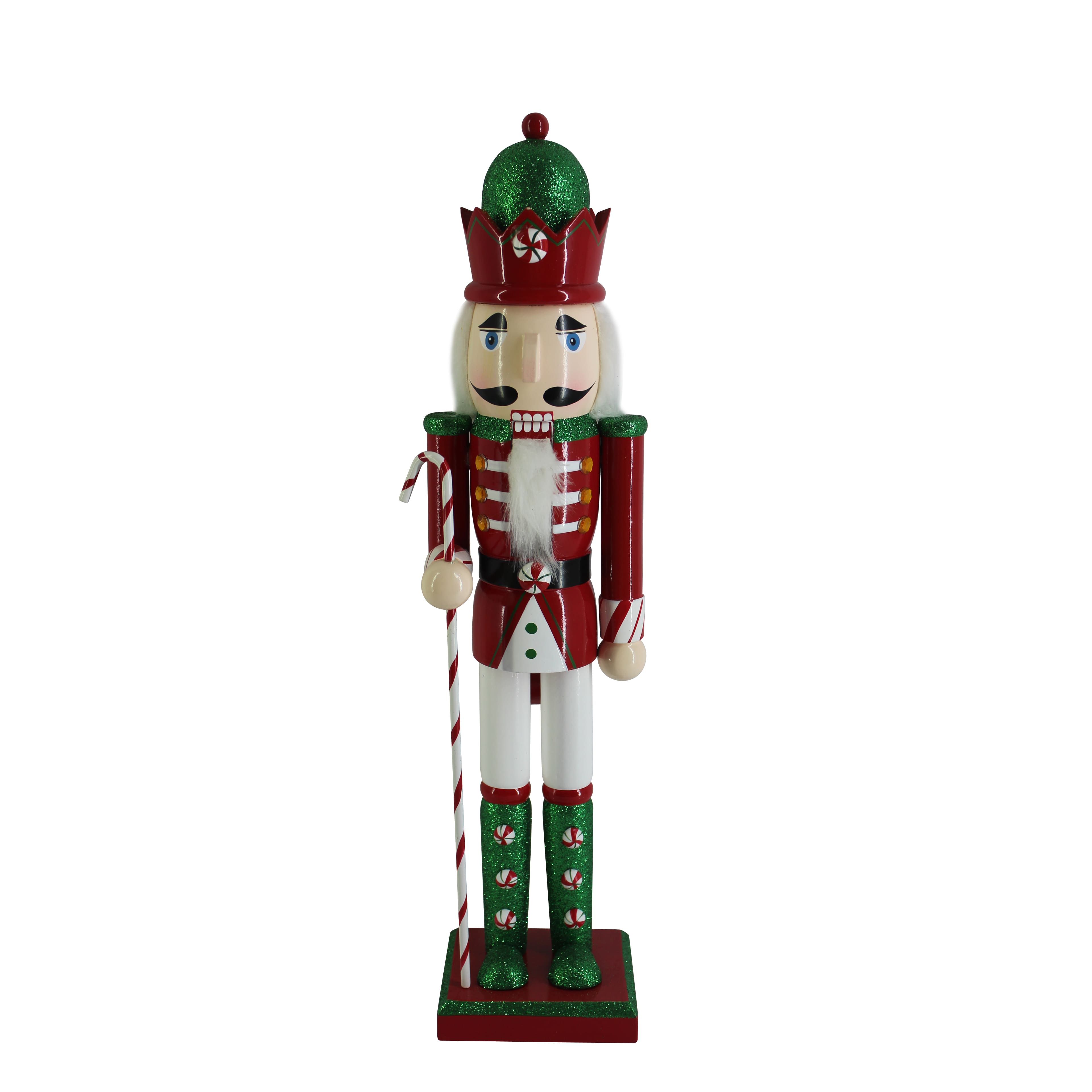 16&#x22; Red &#x26; White Candy Cane Nutcracker by Ashland&#xAE;
