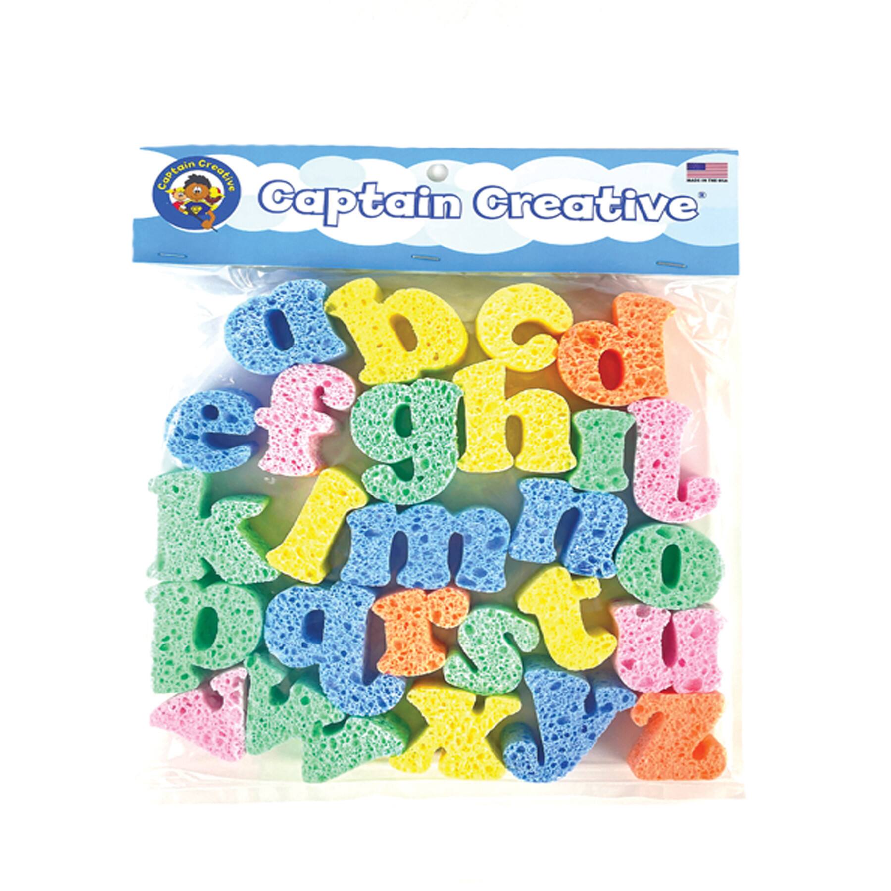Captain Creative® Lower Case Alphabet Super Sponges Set Paint | 1" | Michaels®